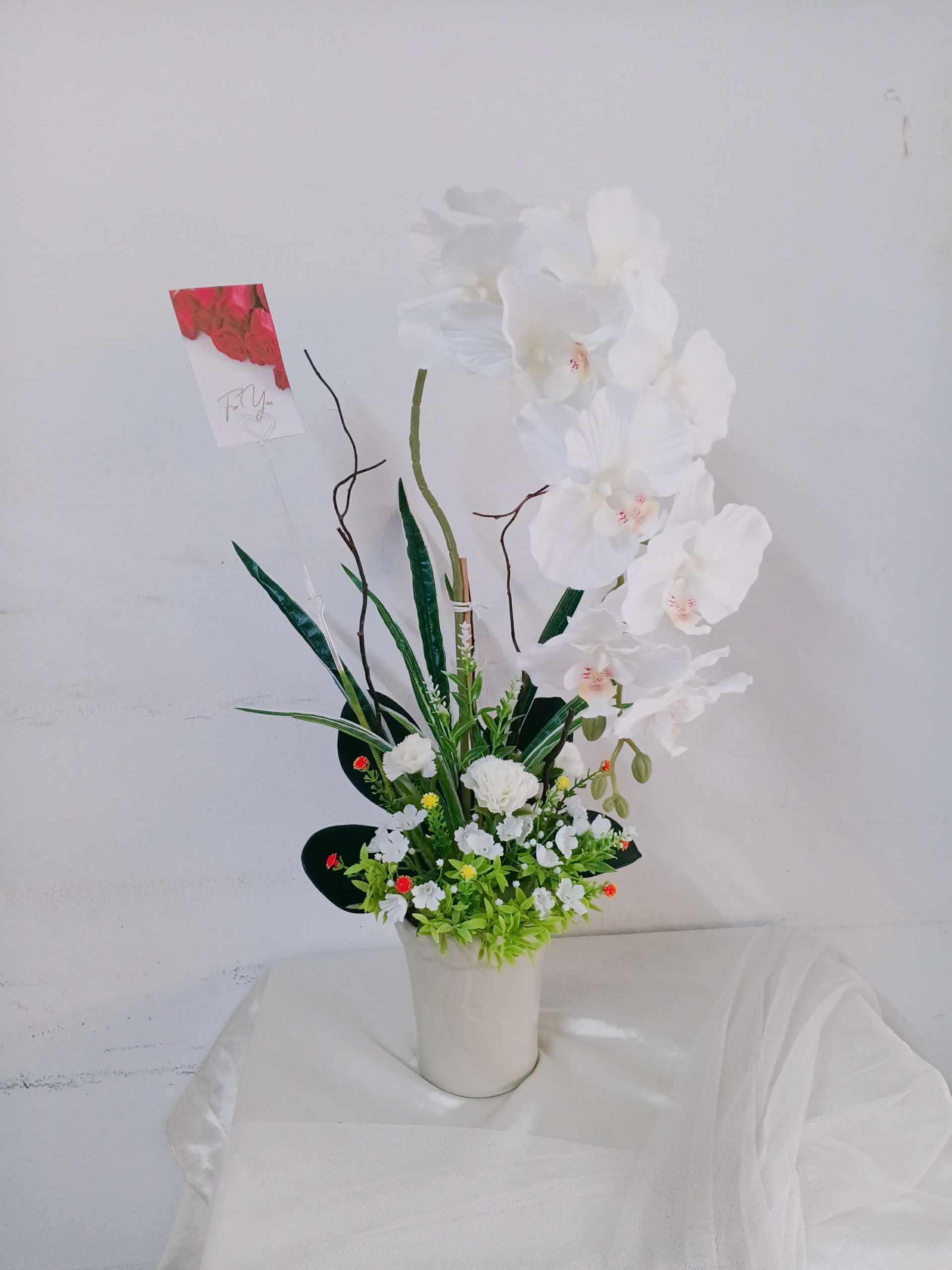 แจกันดอกไม้ประดิษฐ์ (มีสินค้าพร้อมจำหน่าย)