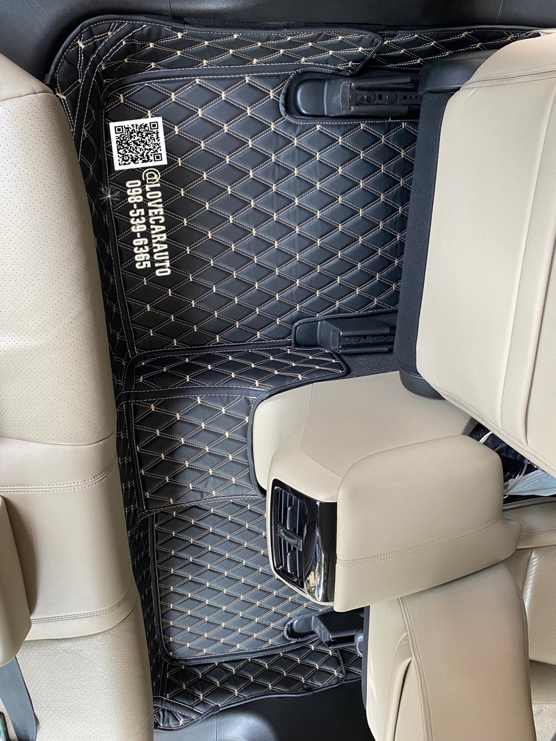 พรมปูพื้นรถยนต์ Honda Accord G9 2013-2018 สีดำด้ายทอง