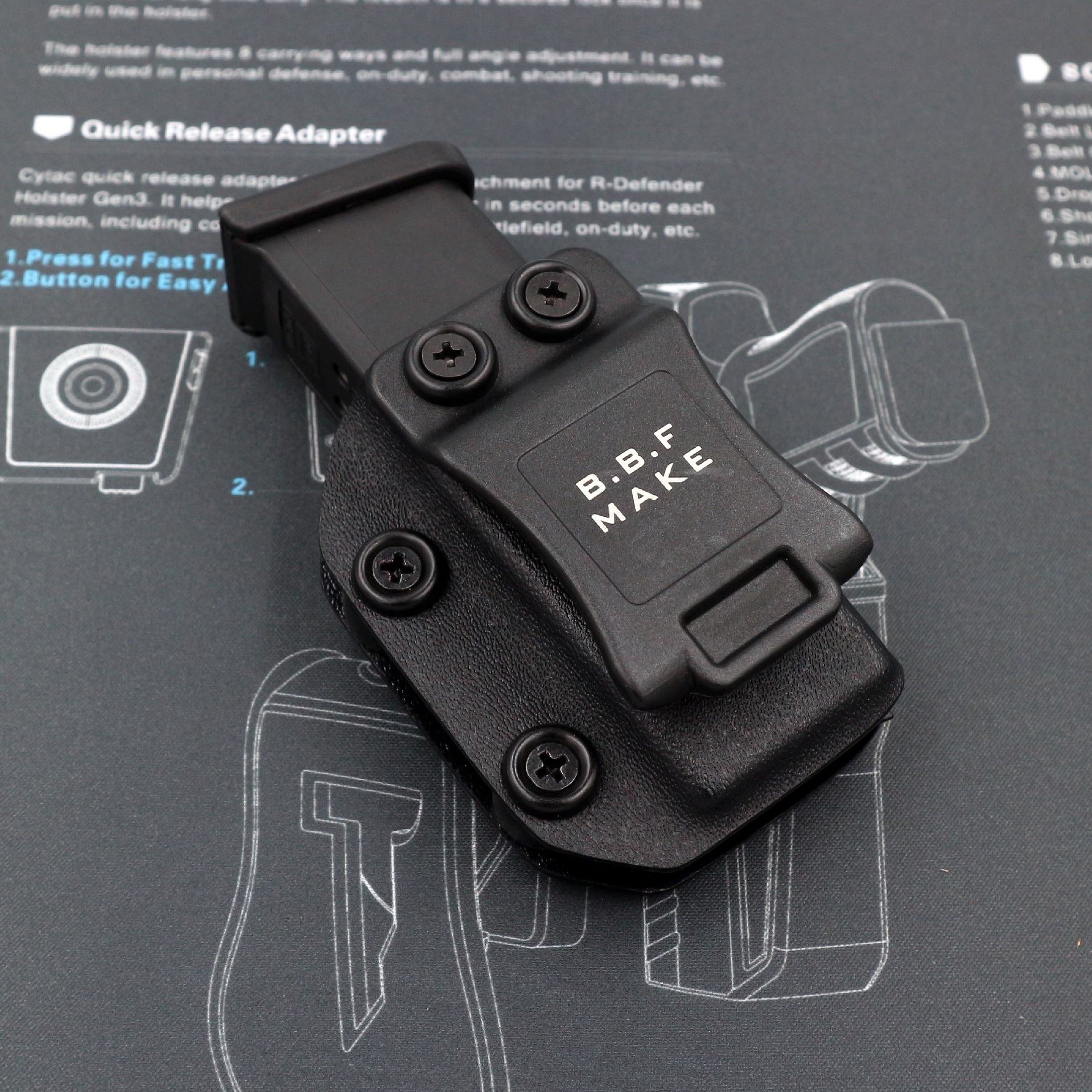 🇹🇭 735 ไทยแลนด์ แทคติคอล BBF make Magazine Holster_ซองแม็กกาซีน Kydex (G17/G19/G26/G22)