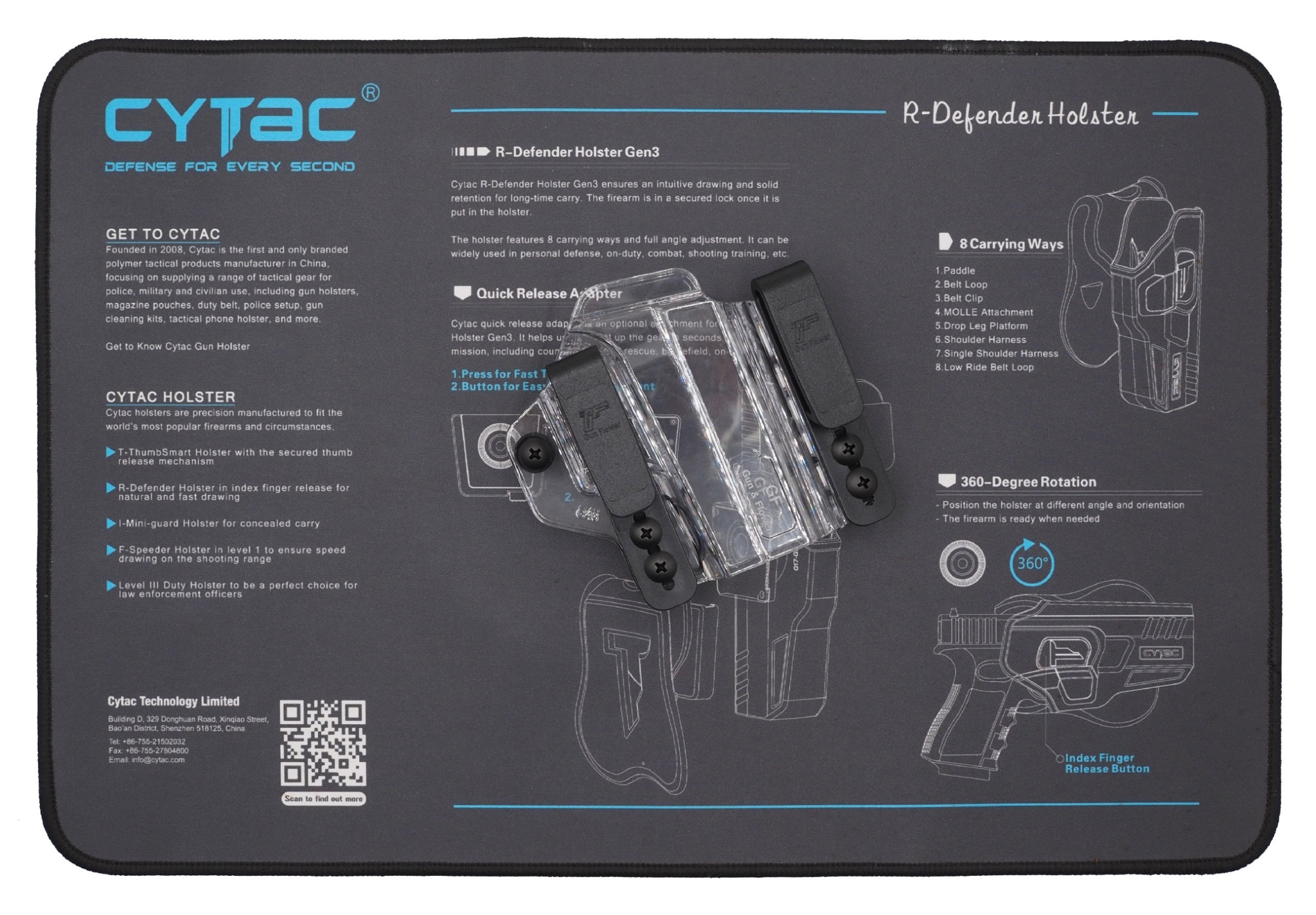 🇹🇭 958 ไทยแลนด์ แทคติคอล ซองพกนอก/ใน G43/G43X ( ซองใส ) [ Gun & Flower ]