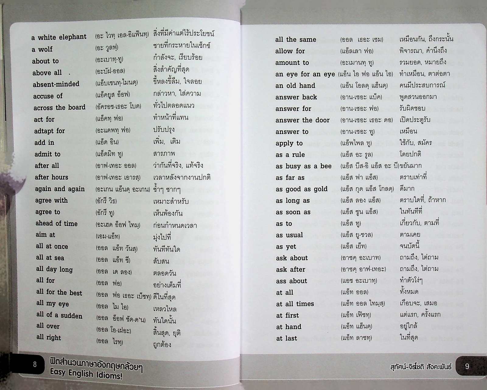 ฟิตสำนวนภาษาอังกฤษกล้วยๆ Easy English Idioms!