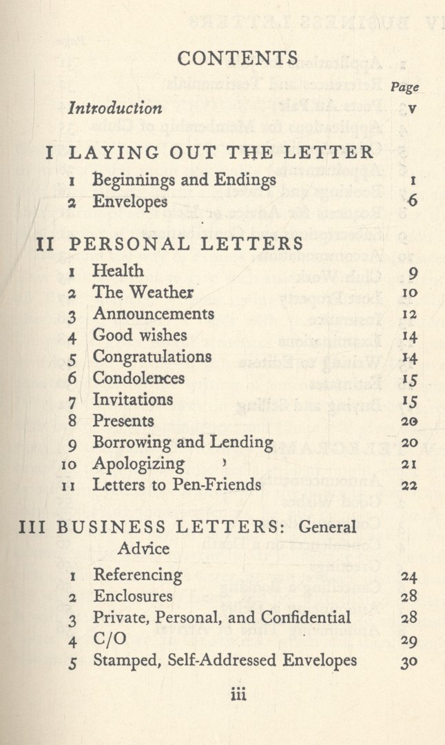 Letter Writing for Students of English