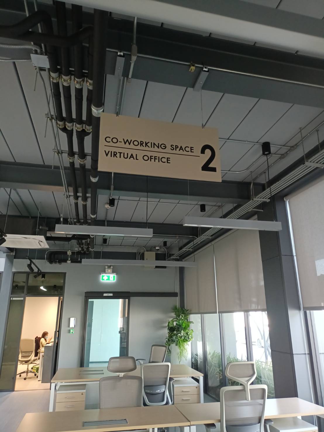 รับทำป้ายบ่งบอกที่ทำงาน ป้ายบอกทาง ป้ายอะคริลิคออฟฟิศ งานCO-WORKING SPACE ป้ายห้อยอะคริลิค
