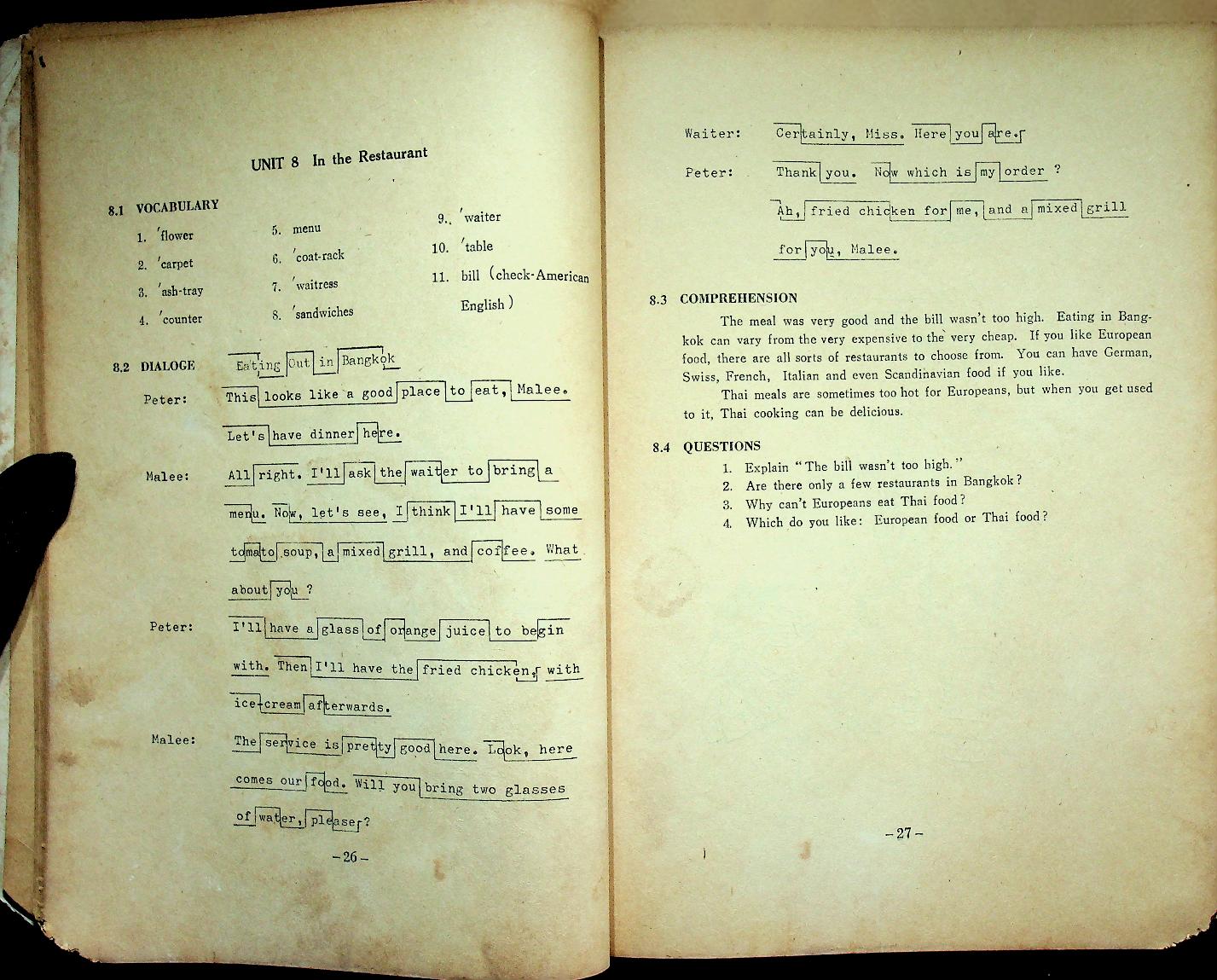 SOCIAL ENGLISH : A PICTORIAL GUIDE TO STUDENTS OF ENGLISH IN THAILAND