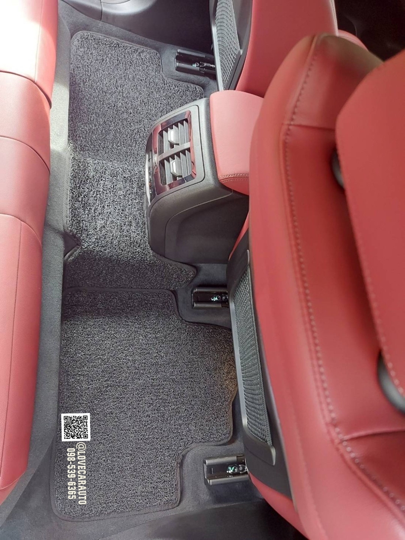 พรมปูพื้นรถยนต์ Bmw X4 2024 ไวนิลดักฝุ่นสีดำ