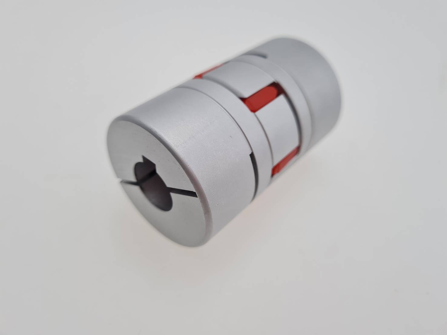 Jaw Coupling JM40C L65คัปปลิ่ง (ยอย)ประกบเพลา สำหรับเครื่อง CNC เครื่อง3D print และใช้ส่งกำลังเพลา ขนาด10มม ถึง 24 มม มีร่องลิ่ม