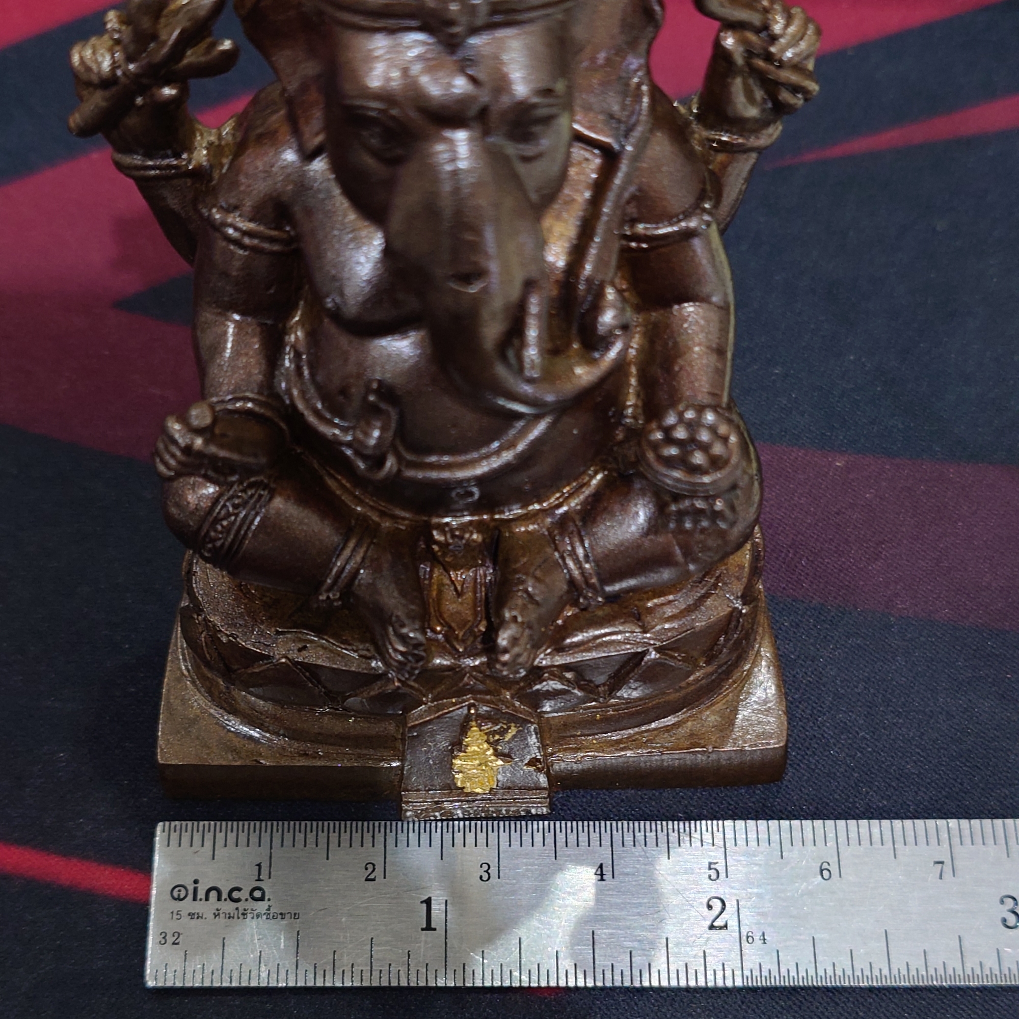 พระพิฆเนศ เฉลิมพระเกียรติ สธ 50 ปี เนื้อสัมฤทธิ์ คณะโบราณคดี มหาวิทยาลัยศิลปากร สร้าง ปี2548