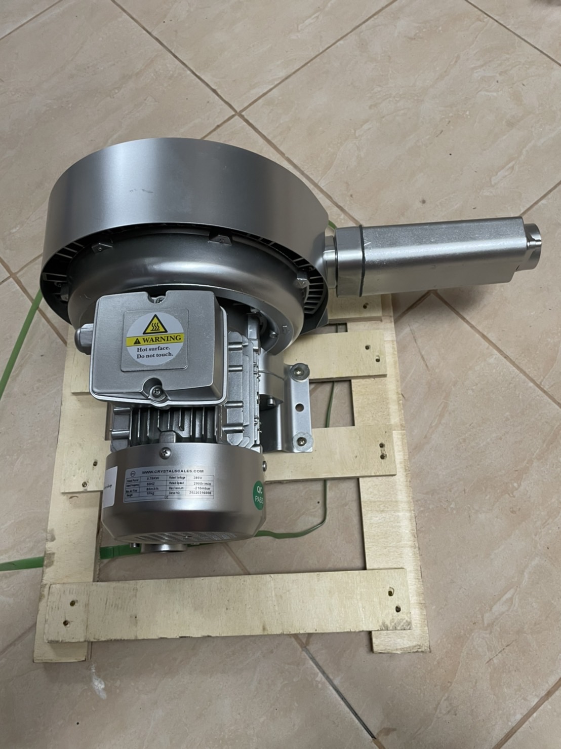 Ring blower double state 0.74 KW 380 1 แรงม้า ปั๊มริงโบลเวอร์แบบ2 ใบพัดให้แรงลมดูดหรือเป่าสูงใช้ดูดจับชิ้นงานหรือเป่าลมในบ่อบำบัดน้ำเสีย