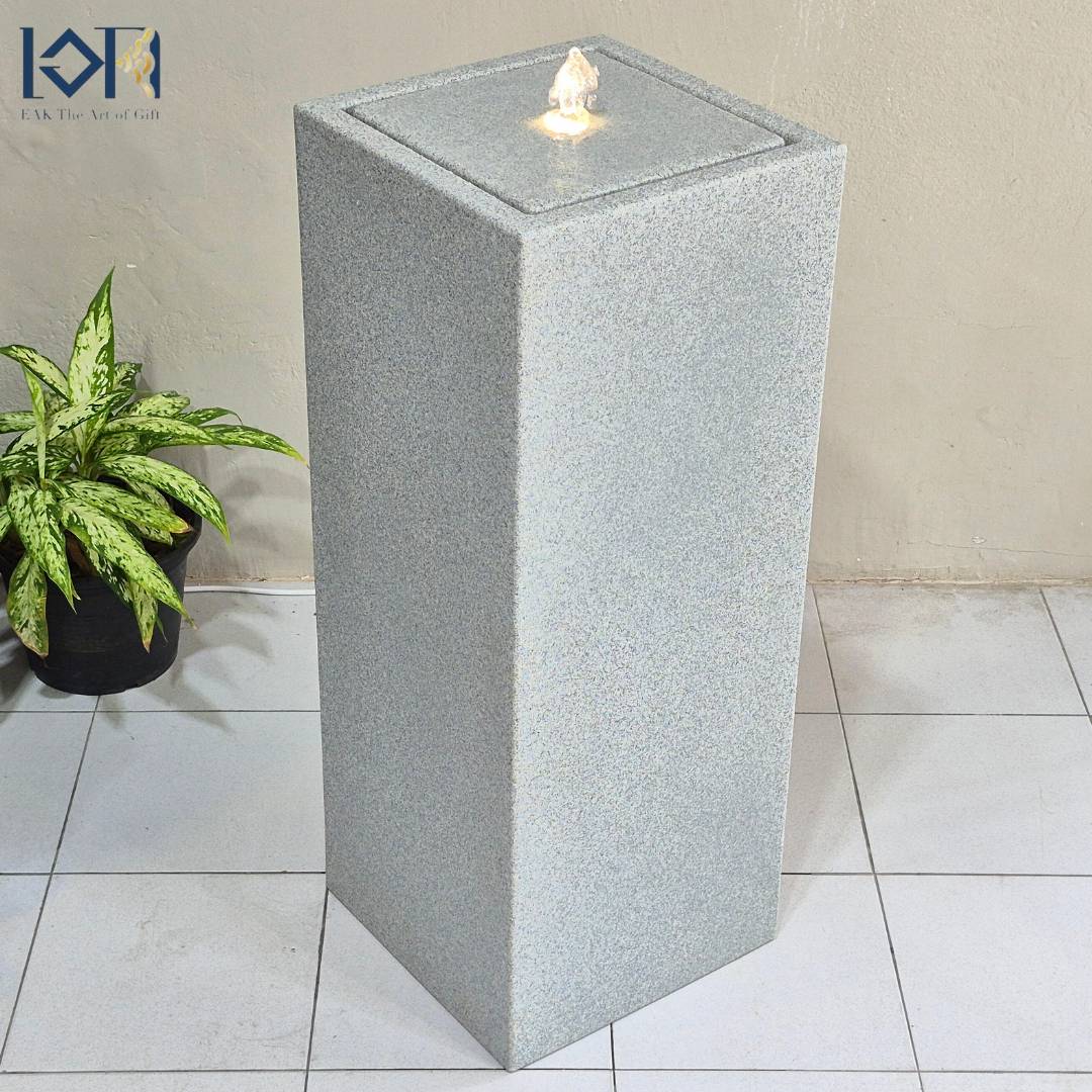 น้ำพุน้ำล้นตั้งพื้น รุ่นGranilite MZ15951BA อ่างน้ำตกจำลองวางหน้าบ้านเสริมฮวงจุ้ย น้ำล้นโมเดิร์นแต่งบ้านสำนักงานร้านค้า