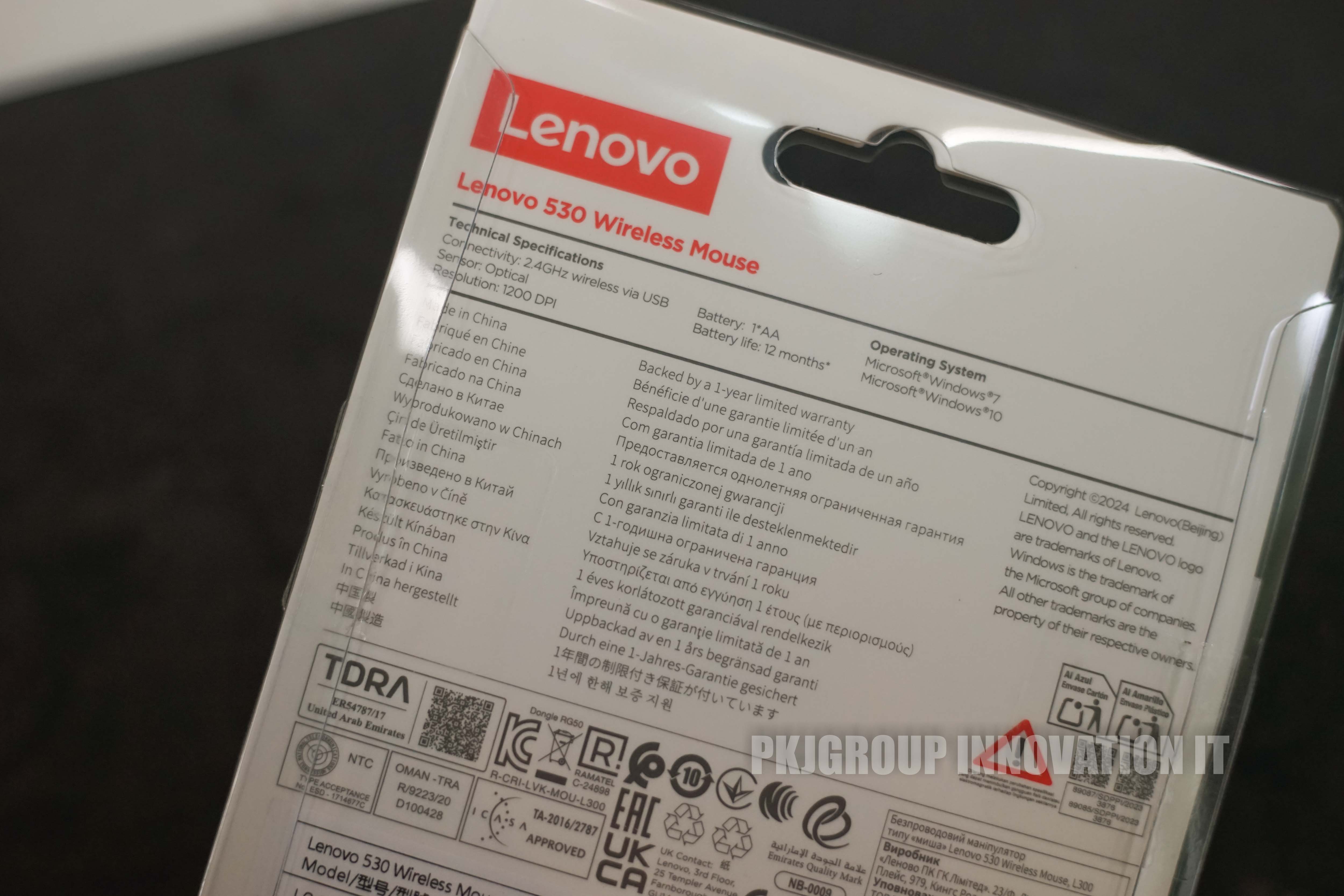 เมาส์ไร้สายของใหม่ Lenovo 530 Wireless mouse สี Abyss Blue ของแท้ ประกัน 1 ปี