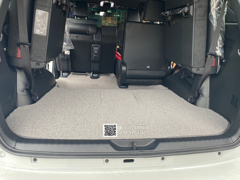 พรมดักฝุ่นToyota Fortuner 2023 สีเทาขอบเทา