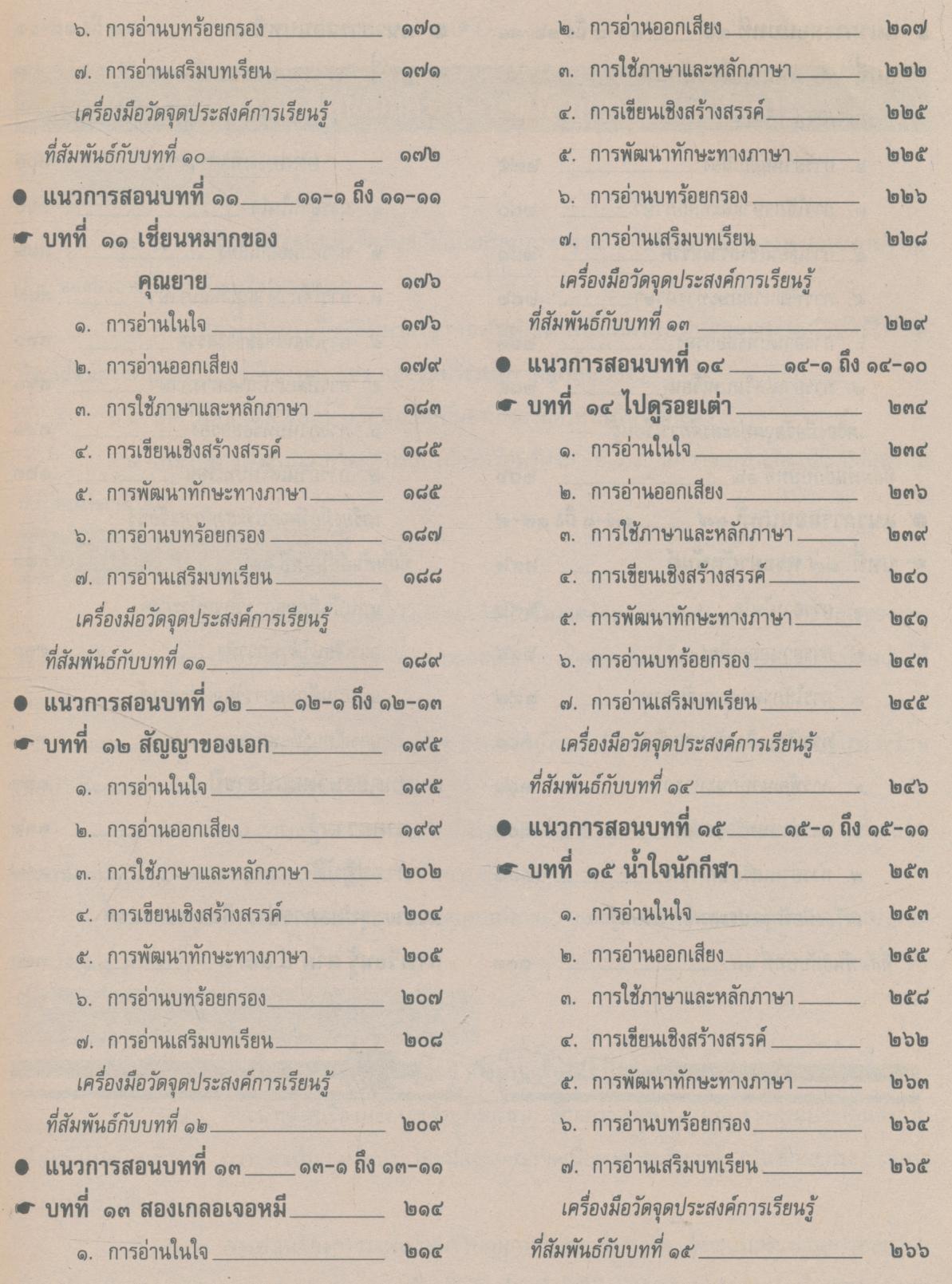 คู่มือครู ภาษาไทย ชั้นประถมศึกษาปีที่ ๓