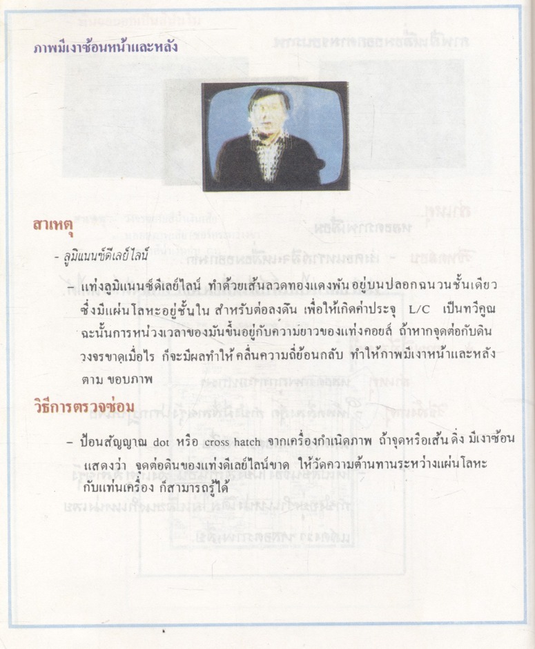 ภาพอาการเสีย & เทคนิคการซ่อม ทีวีสี เล่ม 1