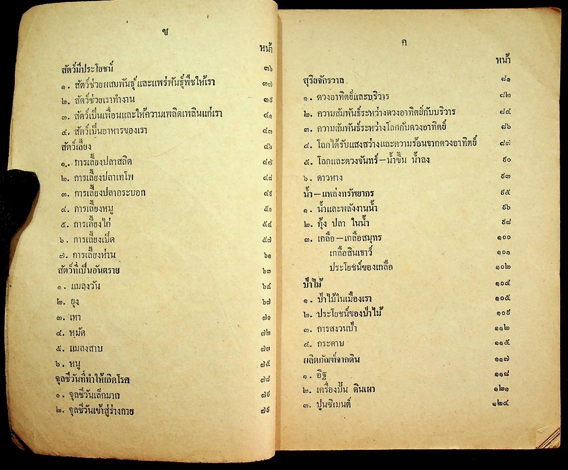 แบบเรียนวิทยาศาสตร์เบื้องต้น เล่ม ๔ ชั้นประถมปีที่ ๔