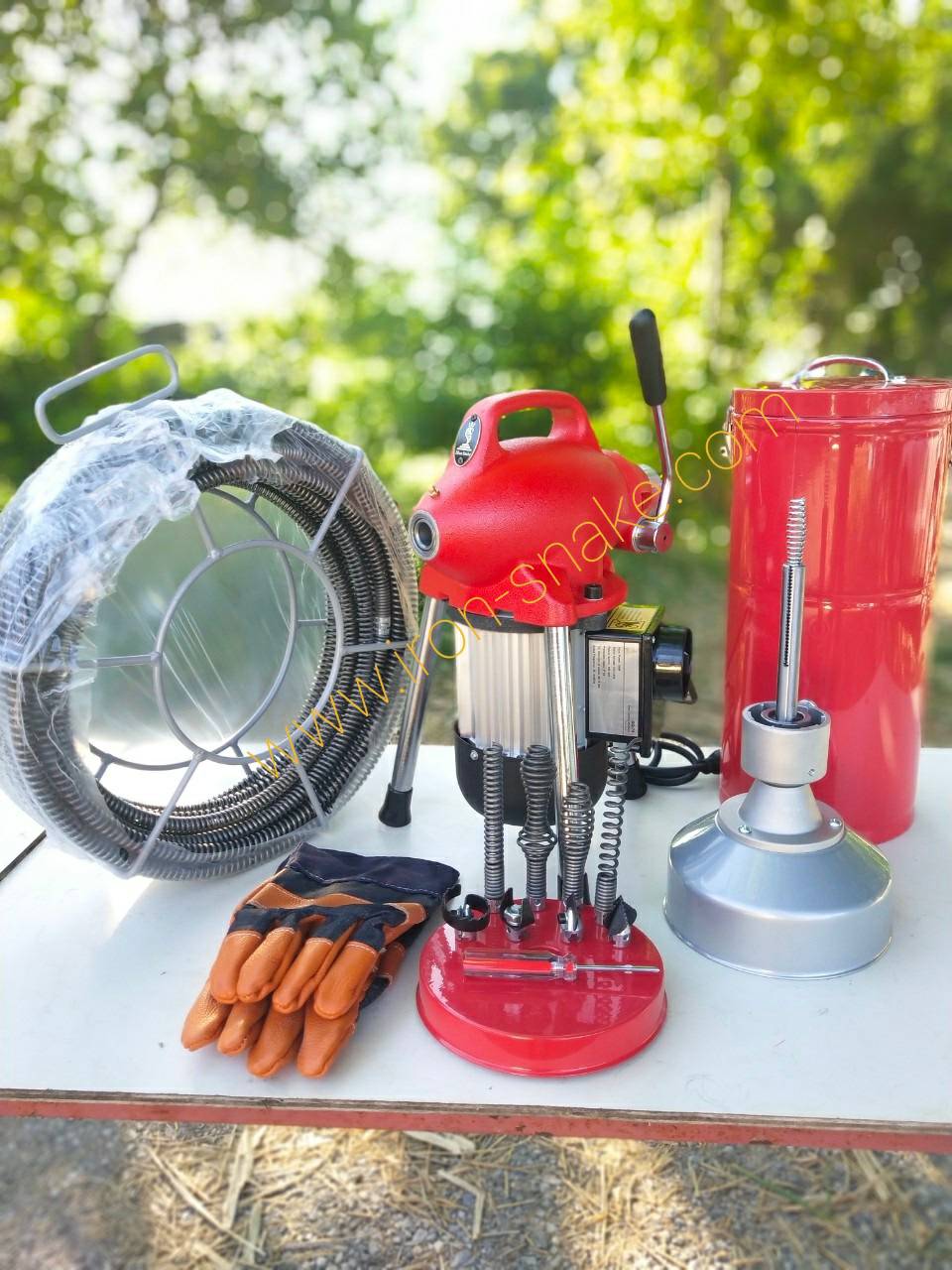 เครื่องทะลวงท่อ งูเหล็ก รุ่น GQ-75 และรุ่น A75 งูเหล็กทะลวงท่อ เครื่องทะลวงท่อไฟฟ้า