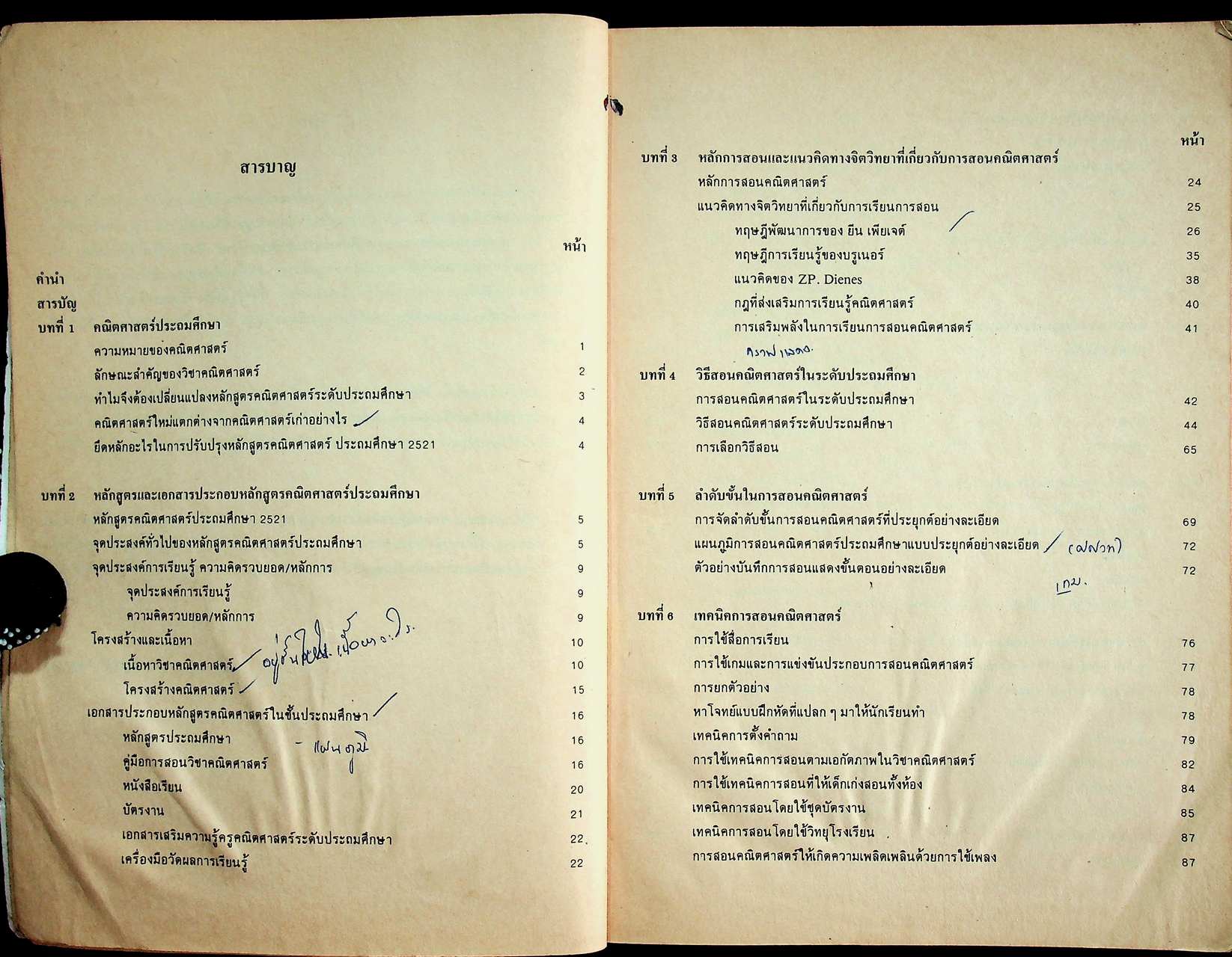 พฤติกรรมการเรียนการสอนคณิตศาสตร์ ระดับประถมศึกษา