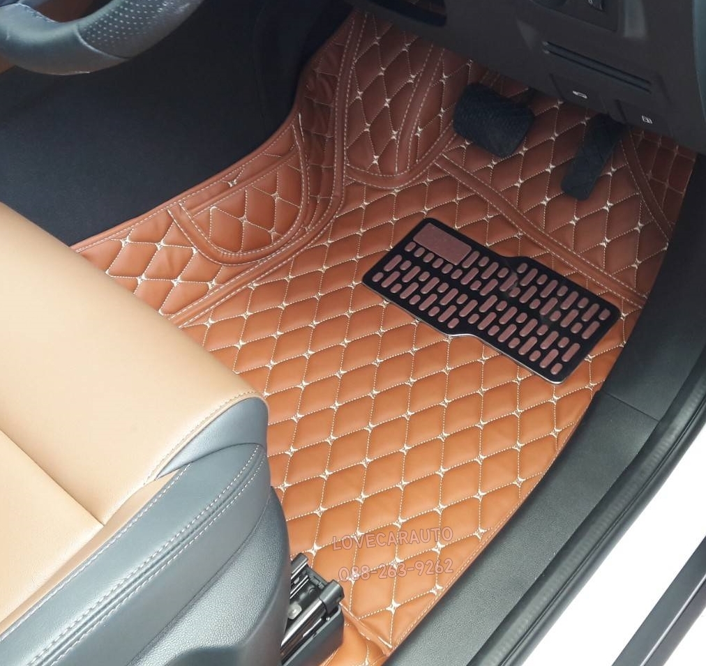 พรมปูพื้นรถยนต์ 6D Mg ZS 2022 น้ำตาลเข้ม