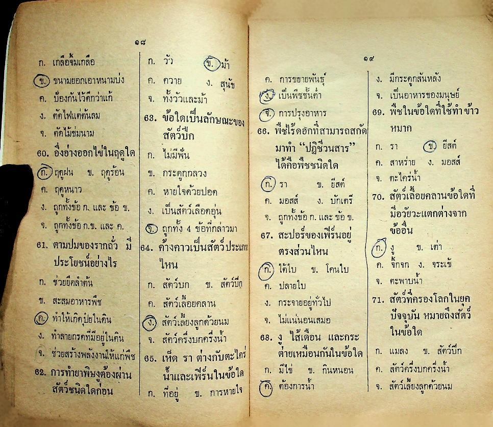 คู่มือเตรียมสอบ วิทยาศาสตร์ ชั้นประถมปีที่ 6