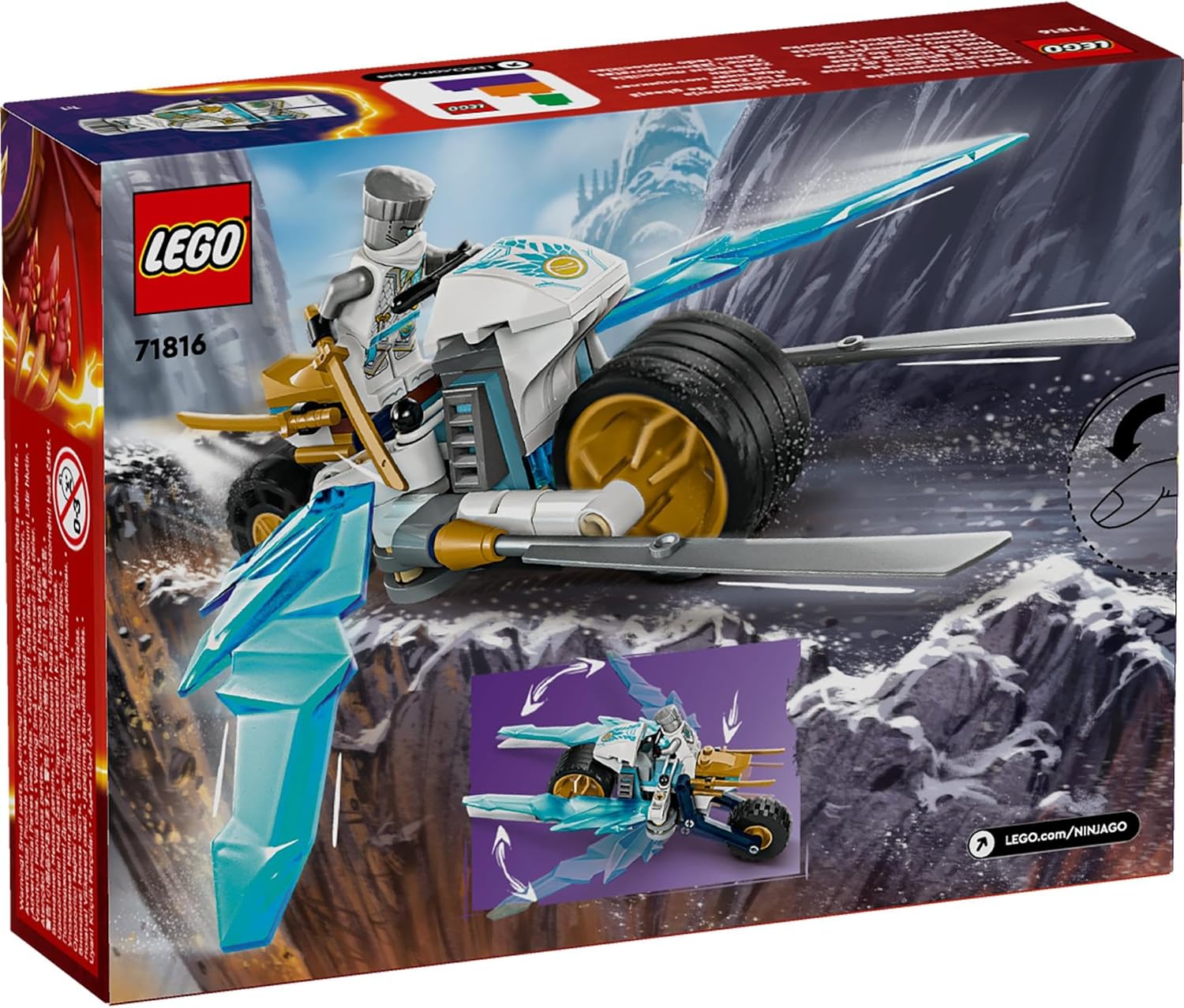 **MTS Toys**เลโก้ Lego 71816 Ninjago : Zane's Ice Motorcycle