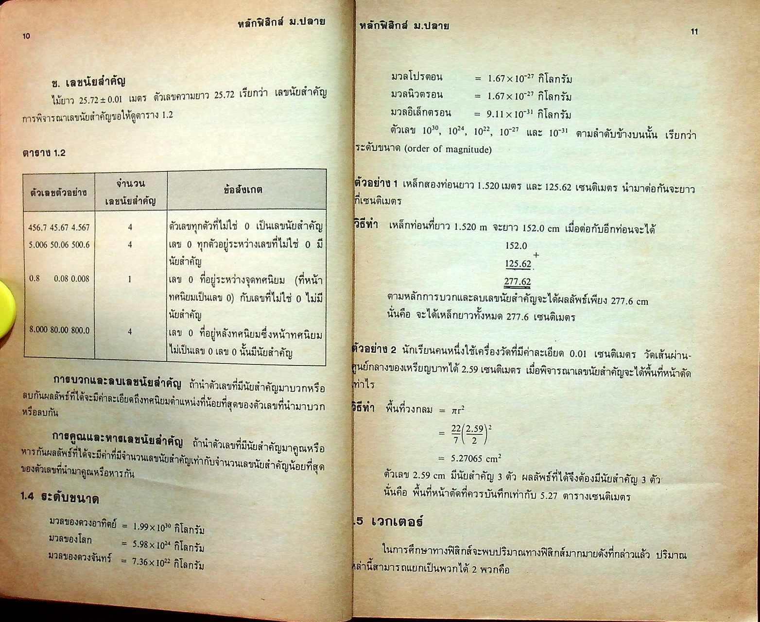 หลักฟิสิกส์ ม.ปลาย