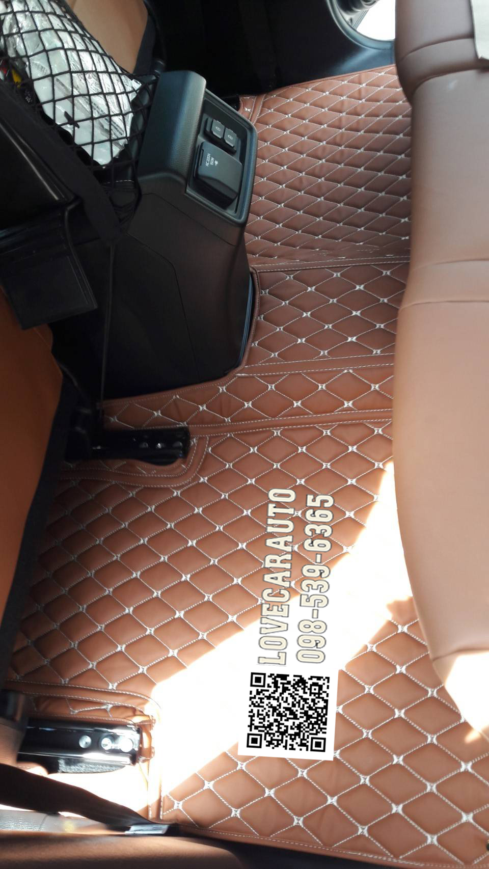 พรมปูพื้นรถยนต์ 6D The New Isuzu MU-X 2023 สีน้ำตาลเข้ม