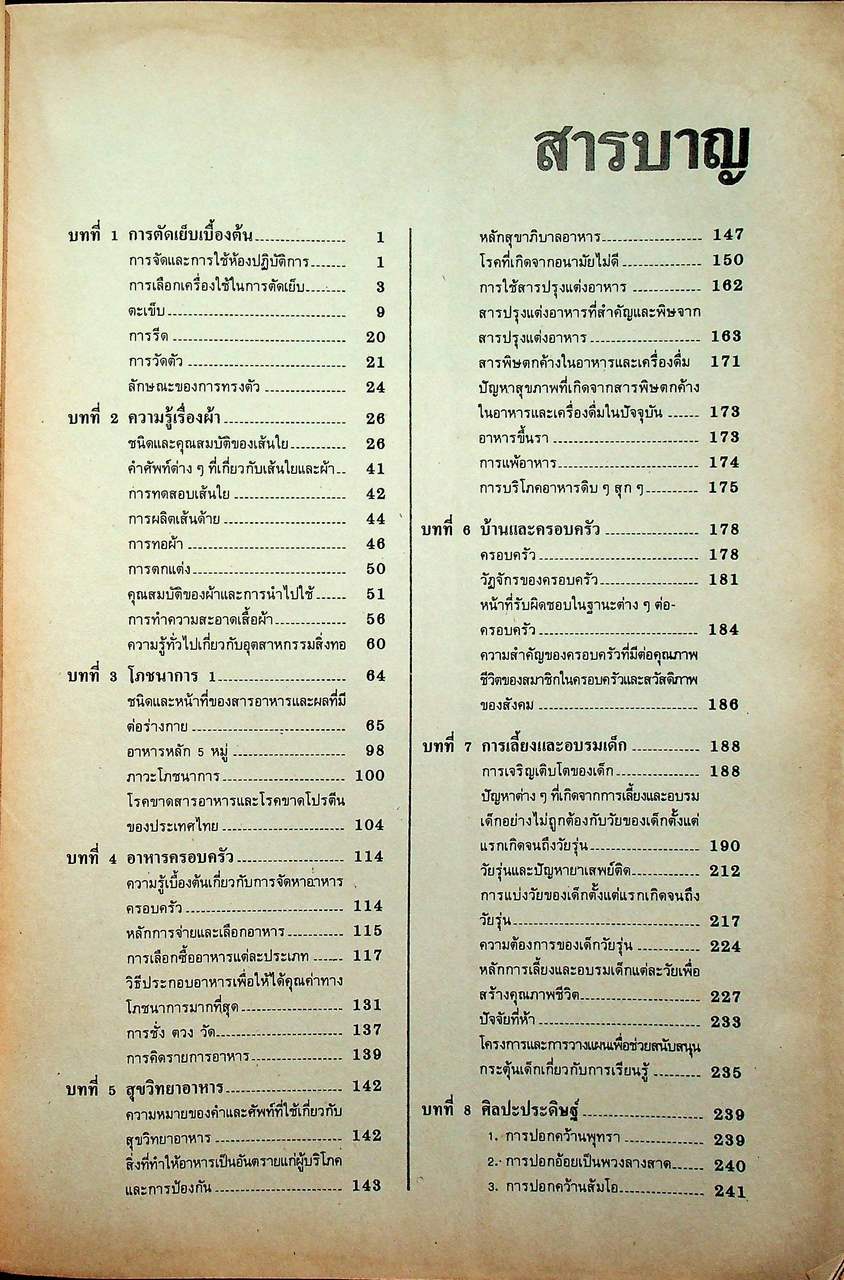 แบบเรียนหมวดวิชาพื้นฐานวิชาอาชีพ ม.6 สาขาวิชา คหกรรม