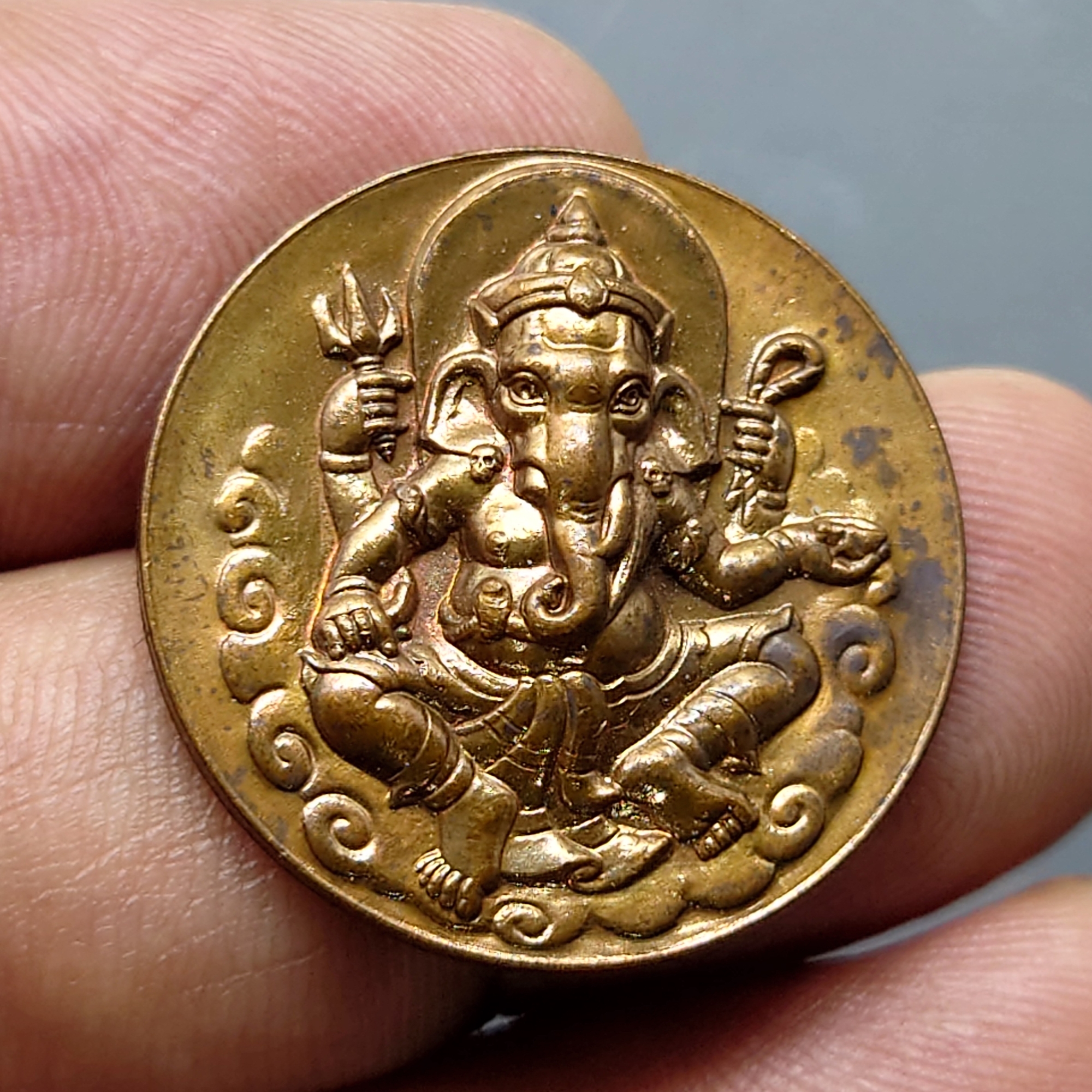 เหรียญพระพิฆเนศ ครบรอบ 50 ปี ศิลปศึกษา - ช่างศิลป พ.ศ.2545 เนื้อทองแดงซาติน