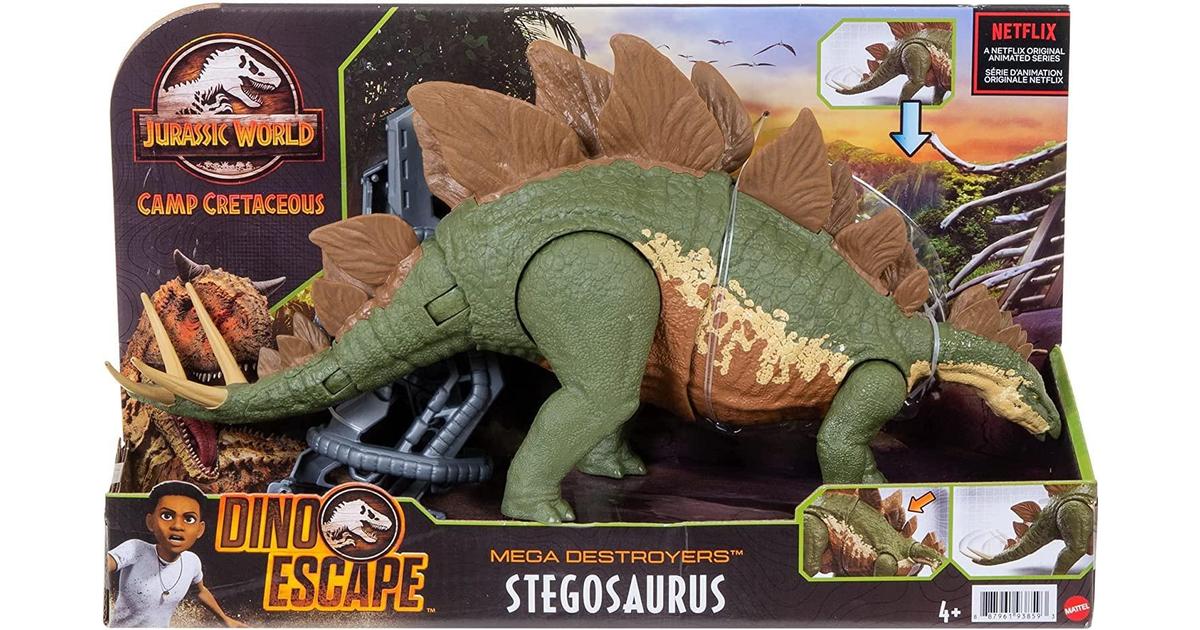 **MTS Toys**Mattel Jurassic World Camp Cretaceous : GWD62 Dino Escape Stegosaurus [ความยาวจากหัวถึงหาง 35 ซ.ม.]
