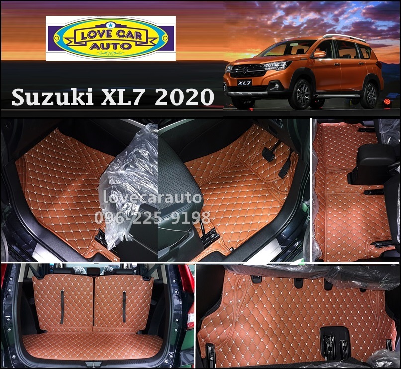 พรมรถยนต์ 6D สีน้ำตาลอ่อน Suzuki XL7 2020