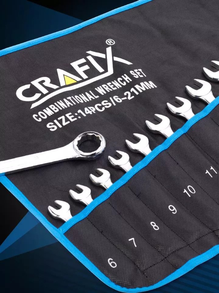 รหัสสินค้า 255 CRAFIX ชุดประแจ 14 ชิ้น