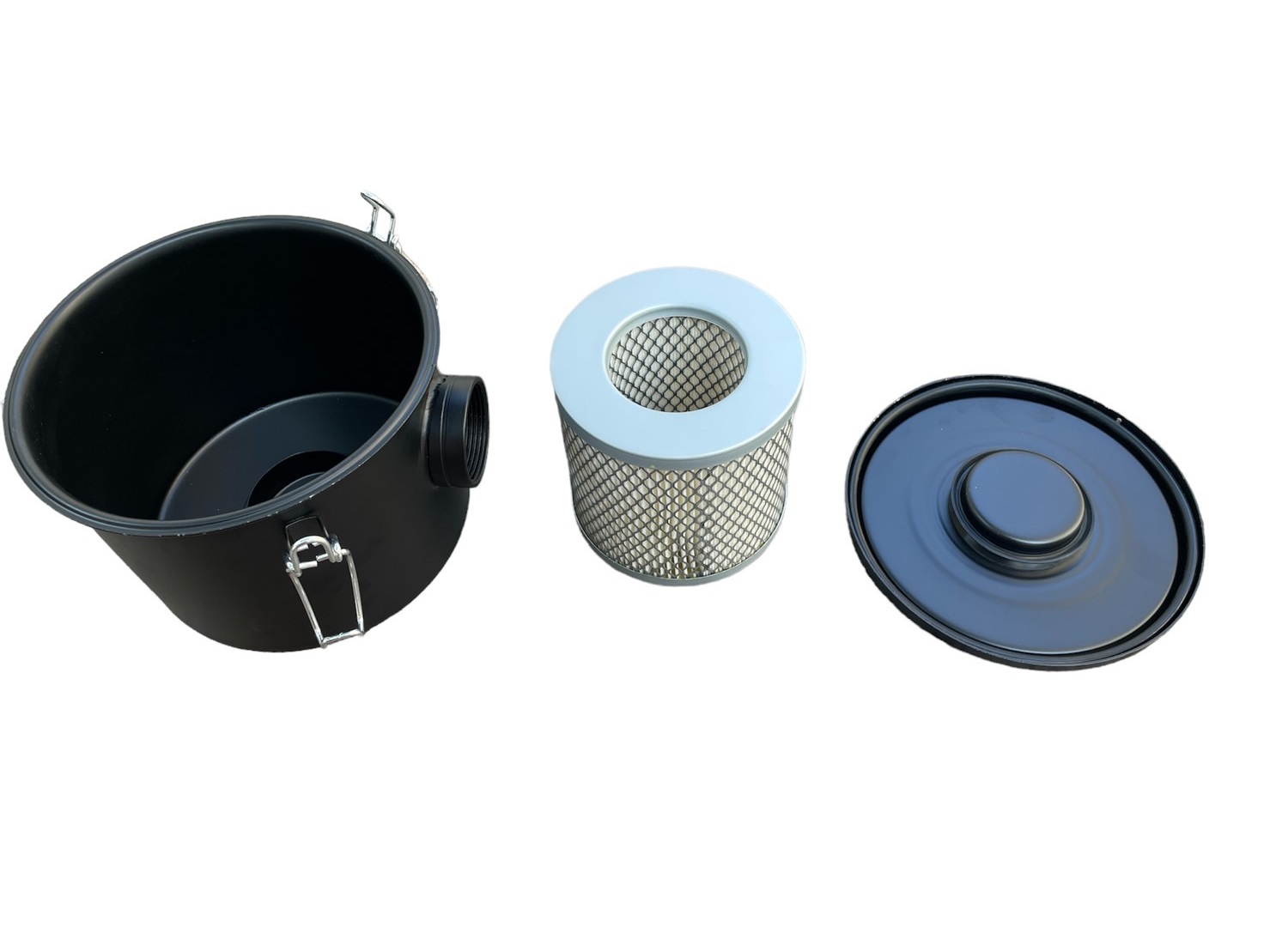 Vacuum filter สำหรับ Ring Blower หรือปั๊ม Vacuum แบบอื่นๆต่อเข้ากับ Inlet ของเครื่อง (Inlet dust filter )