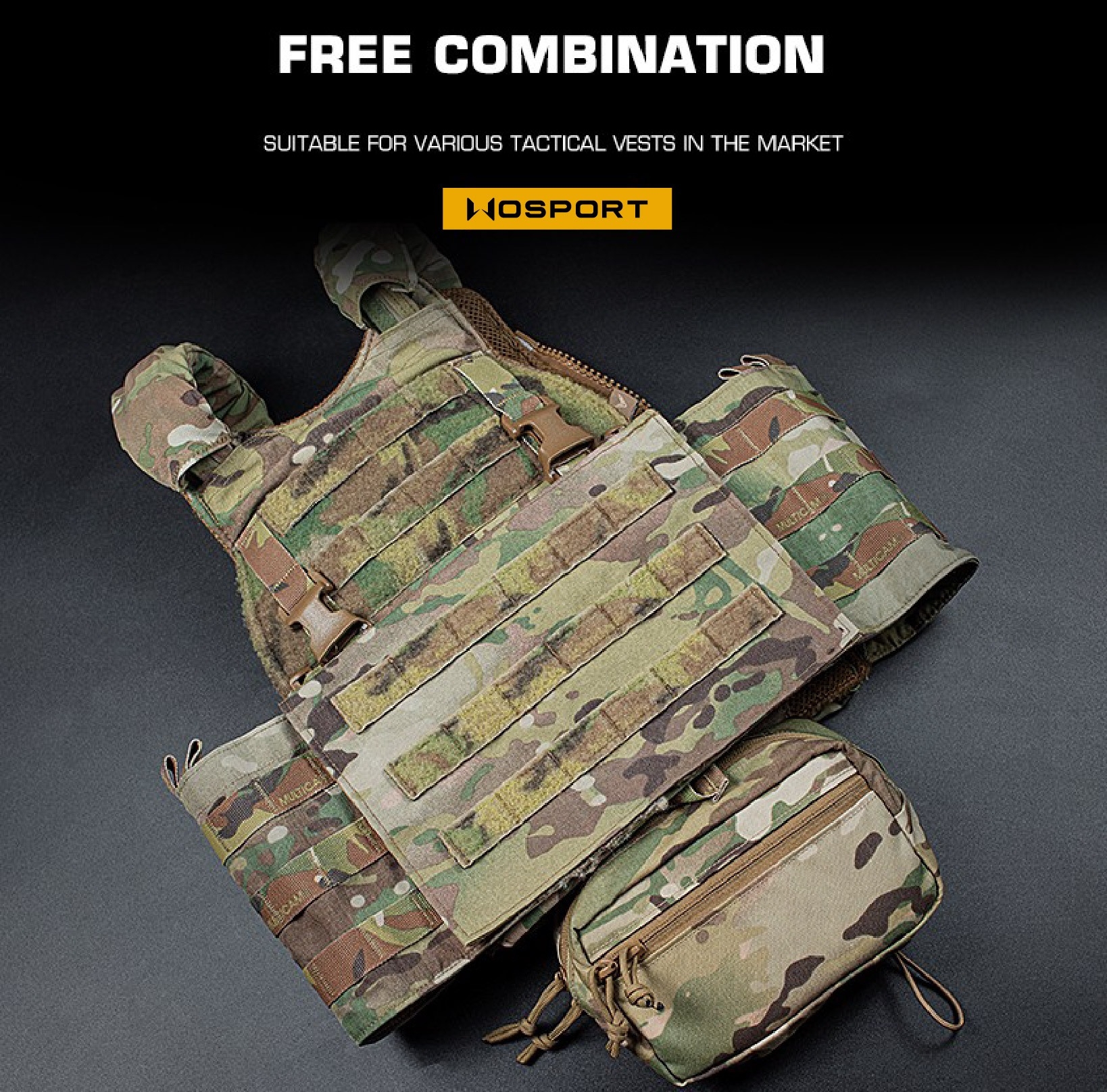 🇹🇭 1146 ไทยแลนด์ แทคติคอล กระเป๋าติดเวส MK4 ( WOSPORT )