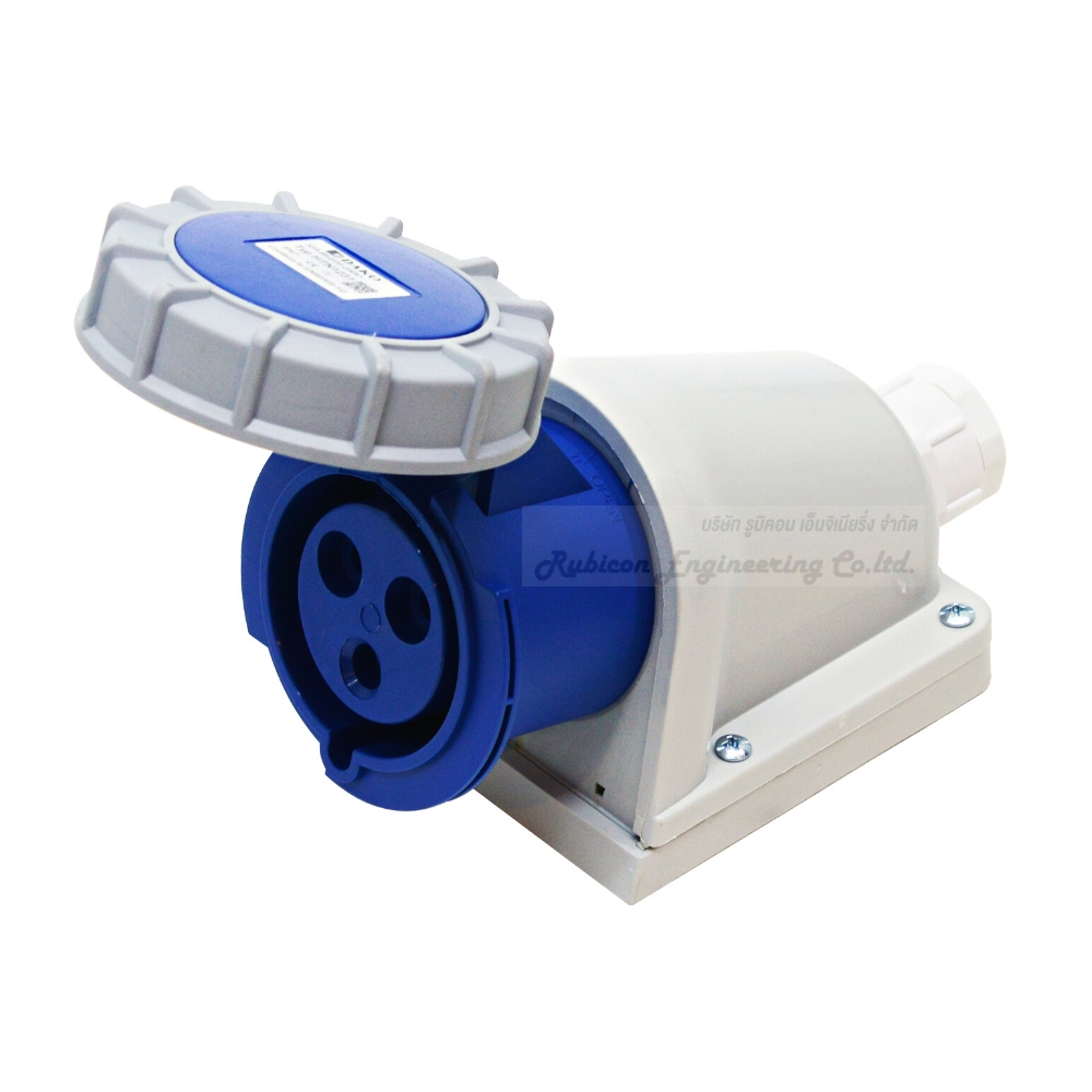 "DAKO PLUG" HTN 1231 เพาเวอร์ปลั๊กเต้ารับติดลอยกันน้ำ (2P+E) 32A 230V 6H IP67