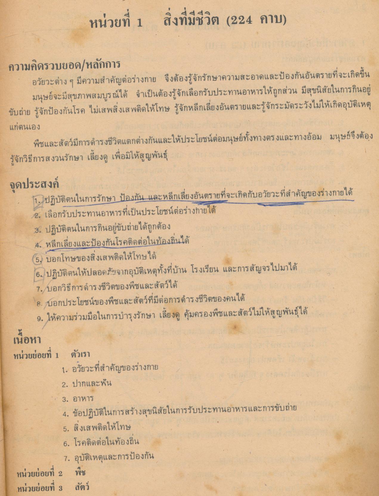 แผนการสอน กลุ่มสร้างเสริมประสบการณ์ชีวิต ชั้นประถมศึกษาปีที่ ๓