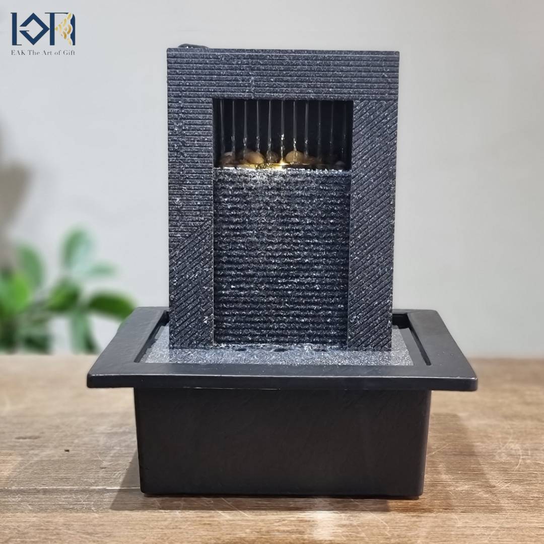 น้ำพุน้ำล้นตั้งโต๊ะ รุ่นรหัสสินค้า24101L อ่างน้ำล้นเสริมฮวงจุ้ยแต่งบ้าน น้ำพุล้นตั้งโต๊ะ น้ำตกไหลเป็นสายคล้ายฝน