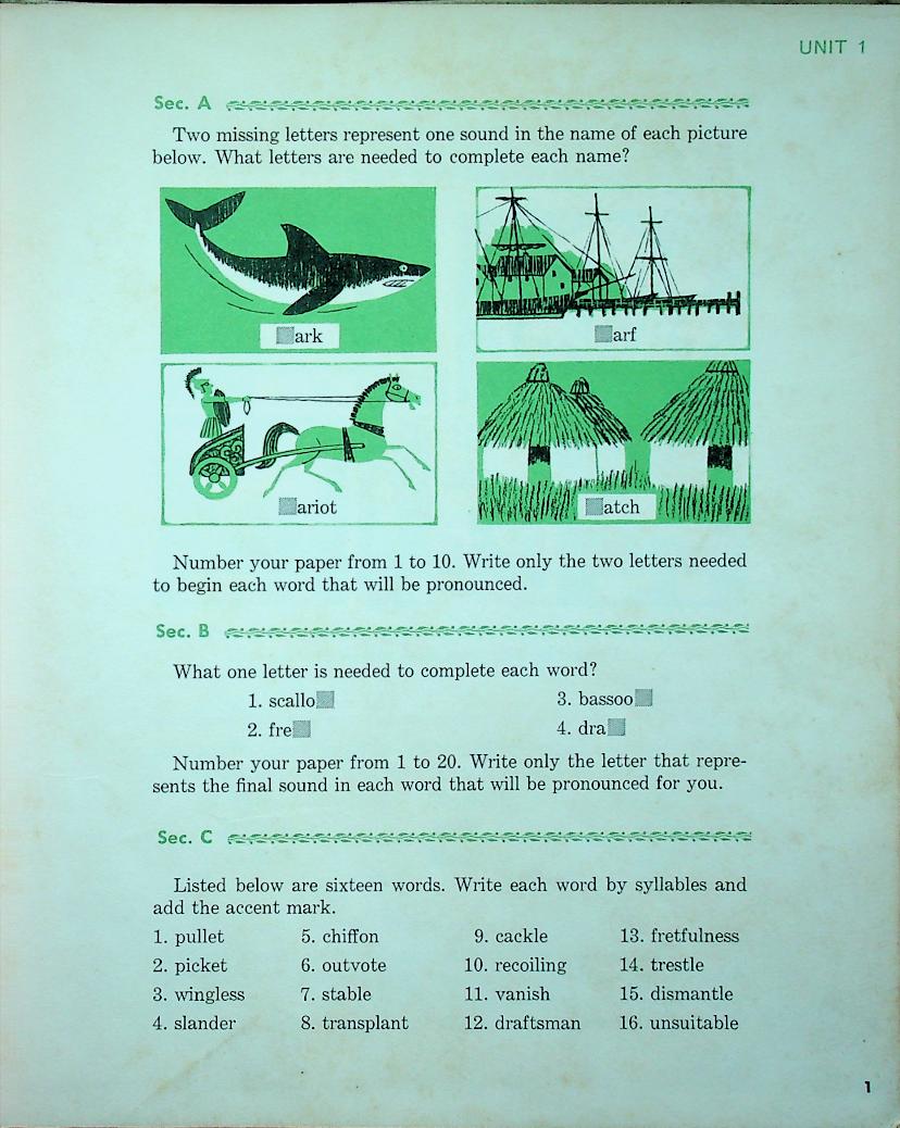 Harper/Row Basic Speller 8