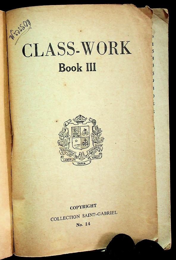 CLASS-WORK Book III