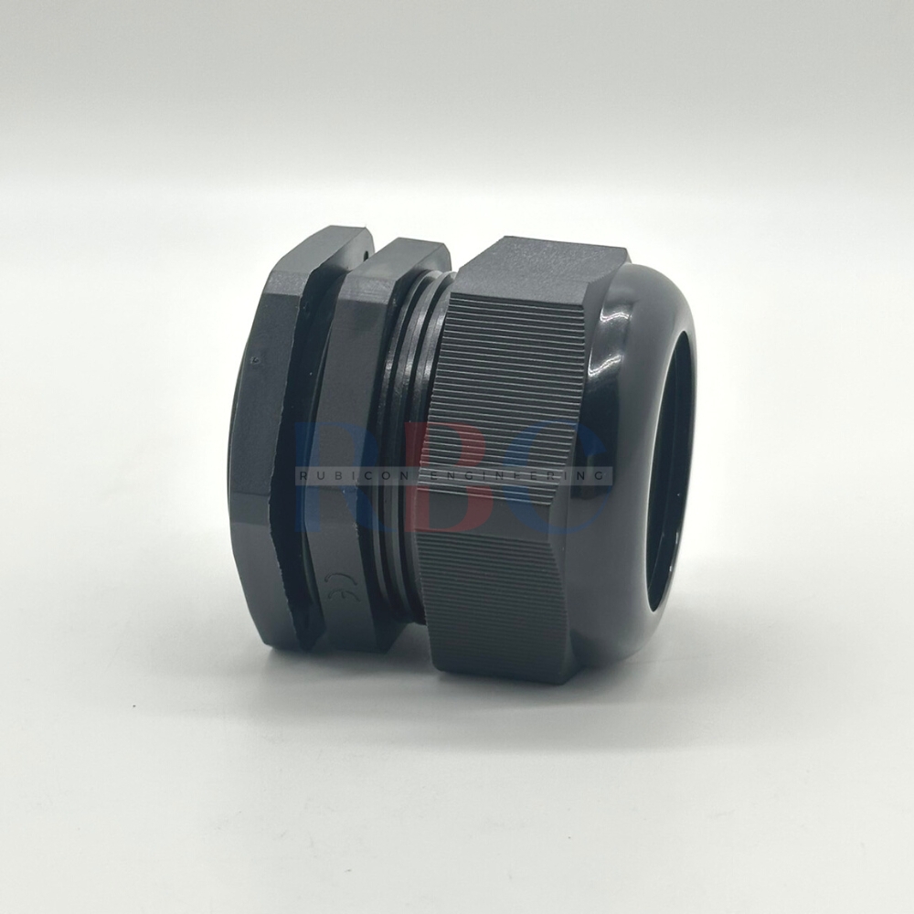 CPB-M40 เคเบิ้ลแกรนด์พลาสติก ไนล่อน เกลียว METRIC (M) สีดำ ( NYLON CABLE GLAND )