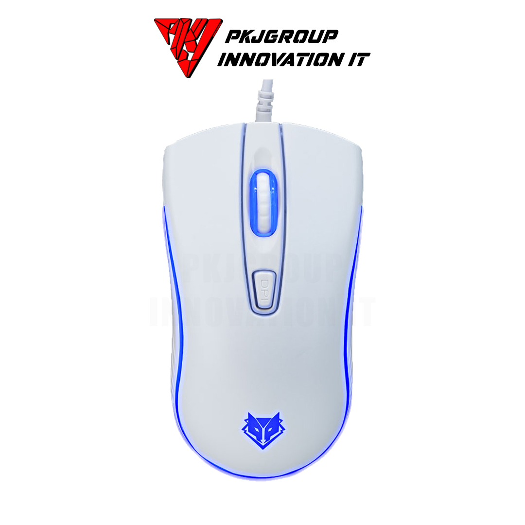 เมาส์เกมมิ่ง Nubwo NM-95 white สีขาว ราคาประหยัด คนถนัดซ้ายใช้ได้