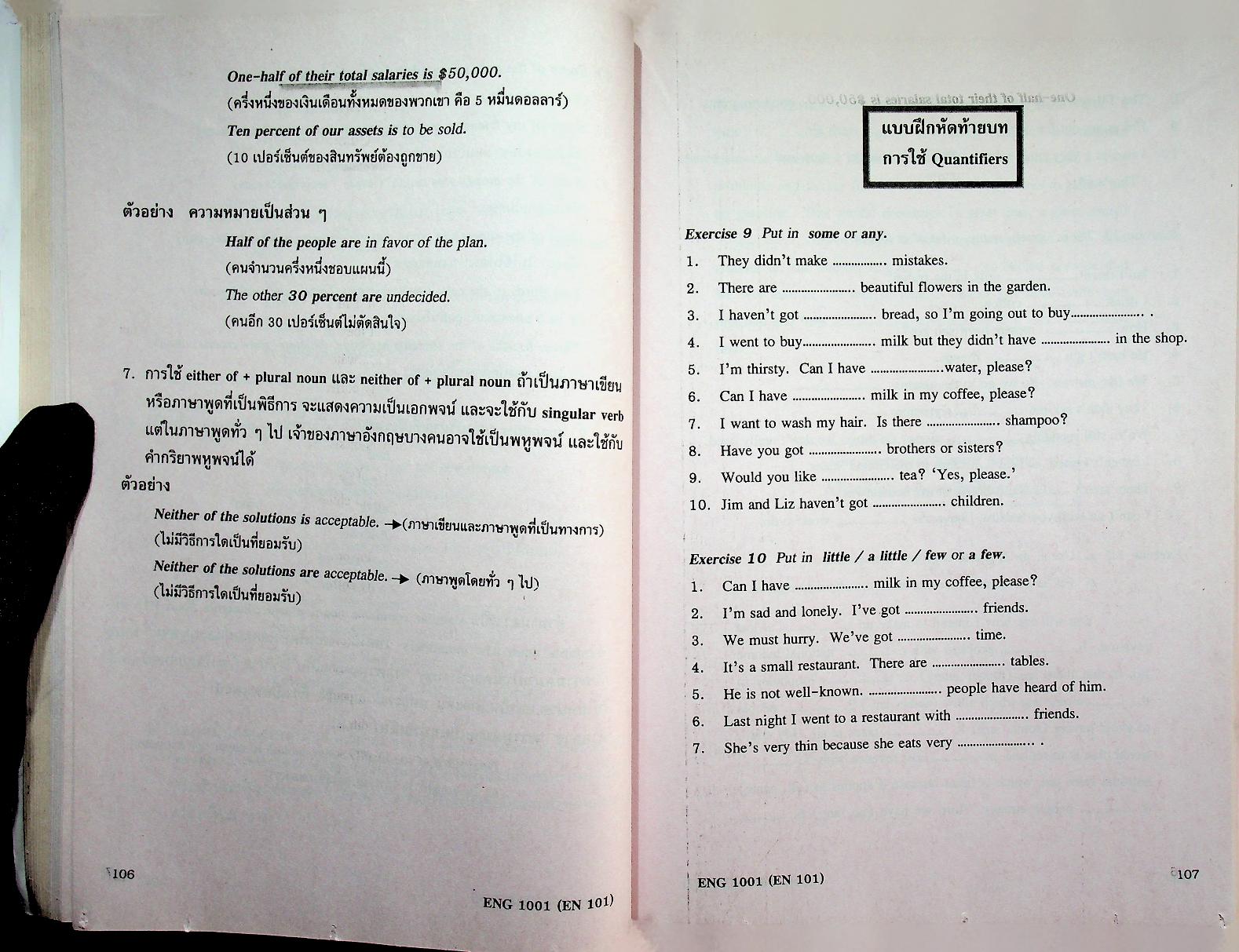 ประโยคภาษาอังกฤษพื้นฐานและศัพท์จำเป็นในชีวิตประจำวัน