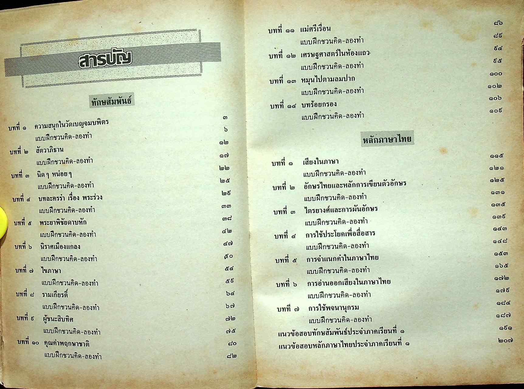 หนังสือรวมหลักภาษาไทย ม.ต้น ชั้นมัธยมศึกษาปีที่ ๑ ท ๑๐๑ ท ๑๐๒