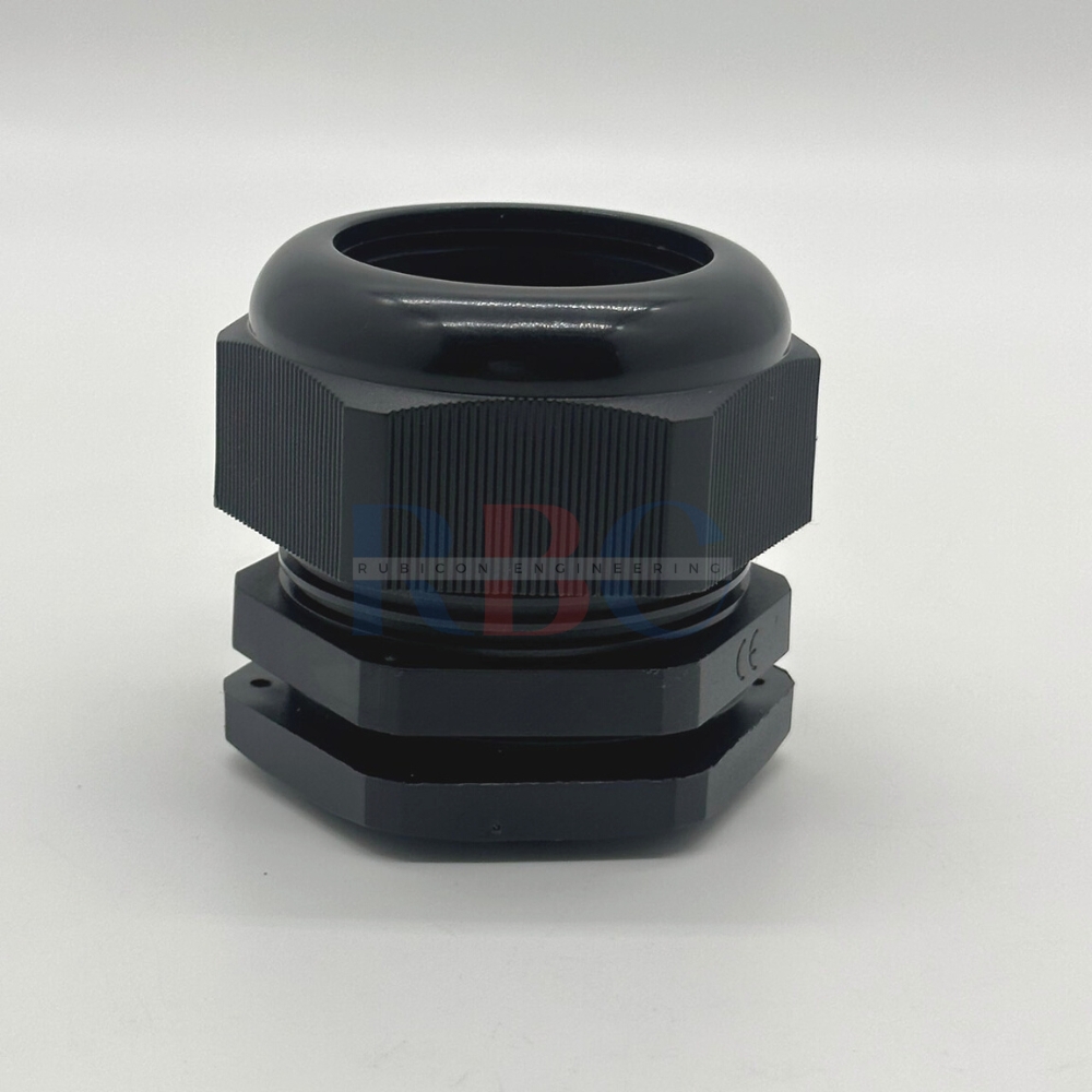 CPB-M40 เคเบิ้ลแกรนด์พลาสติก ไนล่อน เกลียว METRIC (M) สีดำ ( NYLON CABLE GLAND )