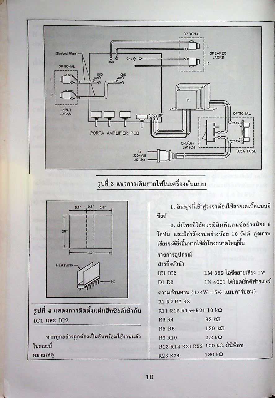 โครงงานสร้าง 1 ELECTRONICS PROJECTS