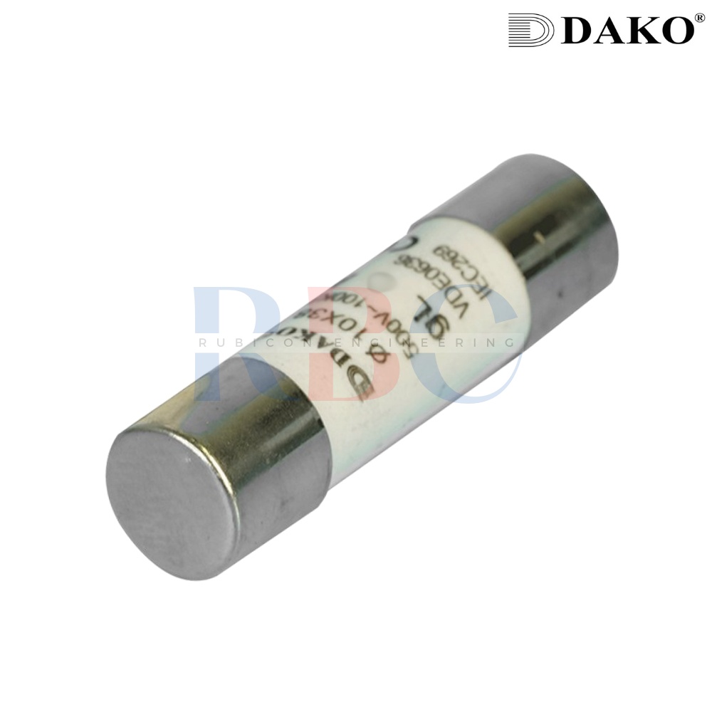 "DAKO" DF-1038 10A ฟิวส์ ( CYLINDRICAL FUSE LINK ) ขนาด 10X38 mm.