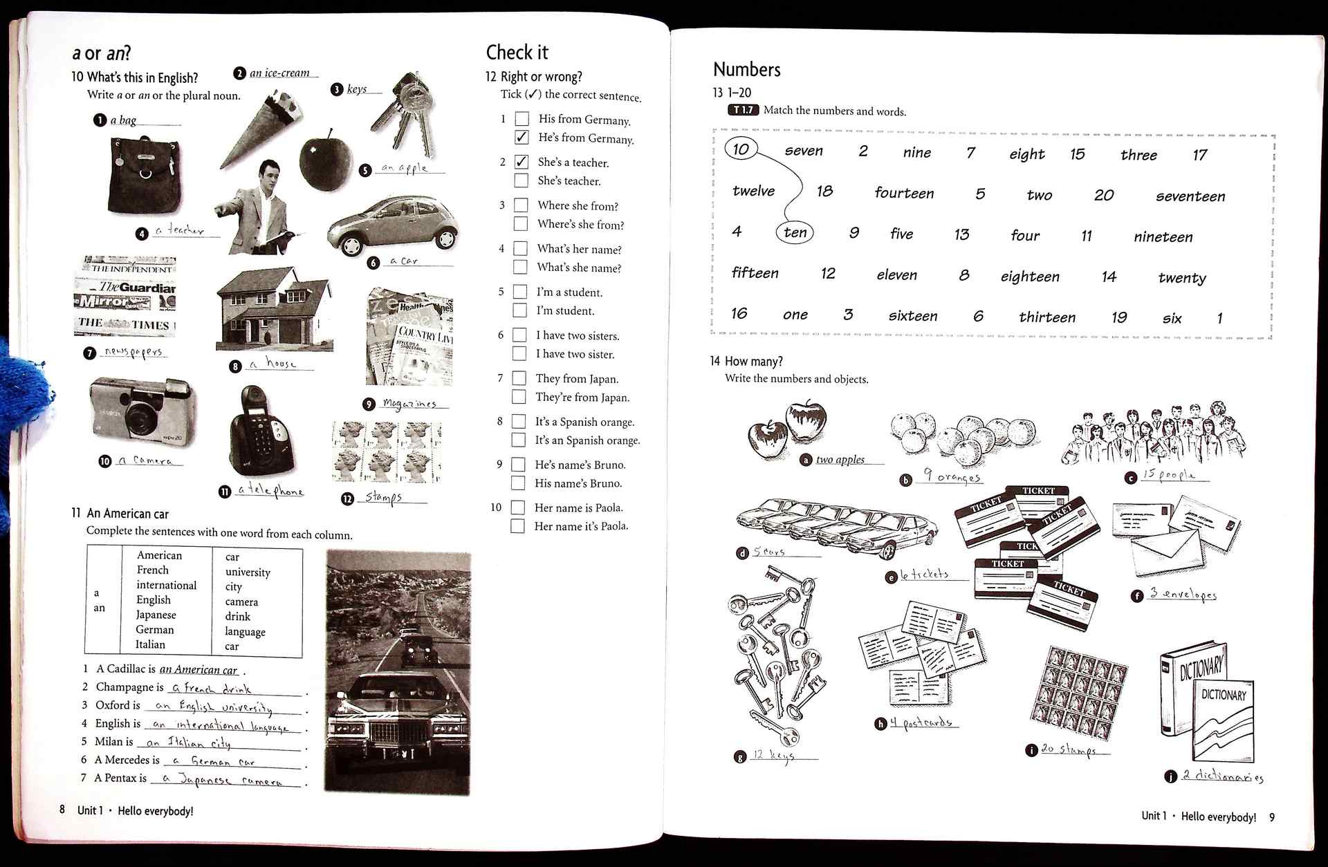New Headway English Course Elementary Workbook without key