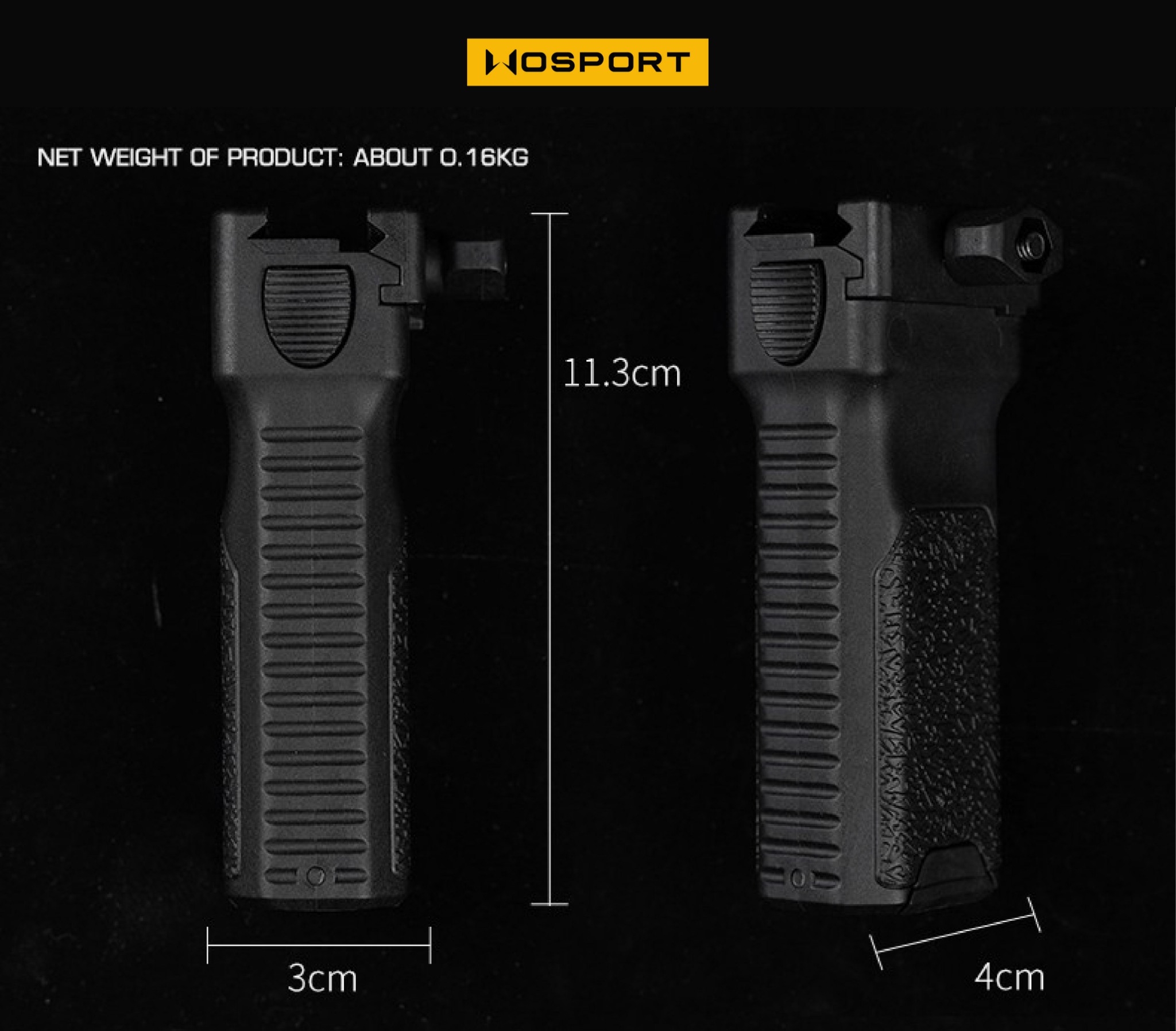 🇹🇭 1143 ไทยแลนด์ แทคติคอล กริปมือขาทราย 2.0 [ WOSPORT ] [ EX-052 ]