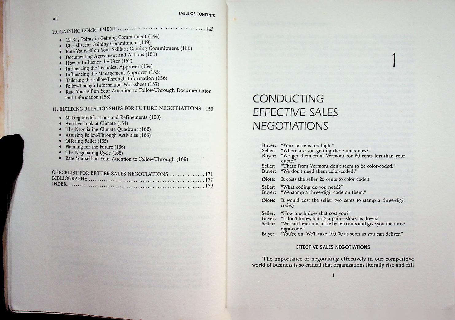 SALES NEGOTIATING HANDBOOK