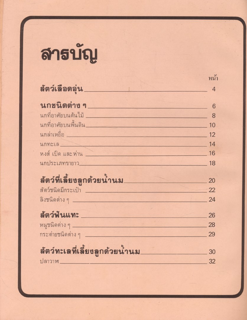 สารานุกรมเยาวชน นานาความรู้ชุดที่ 1 สัตว์เลือดอุ่น