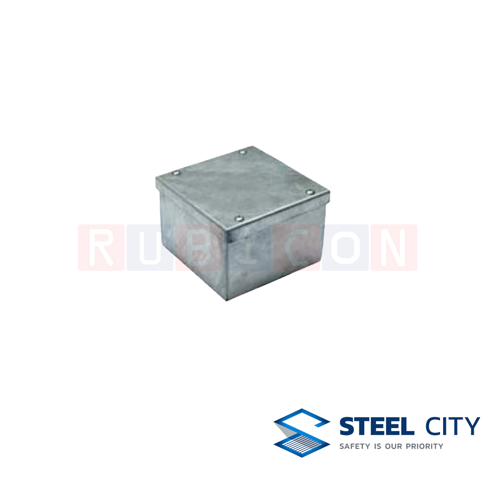 STEEL CITY HPB404015 พลูบ๊อกซ์อาบสังกะสี หนา 2.5 mm. ขนาด 40 x 40 x 15 cm. (HOT DIP GALVANIZED PULL BOXES)