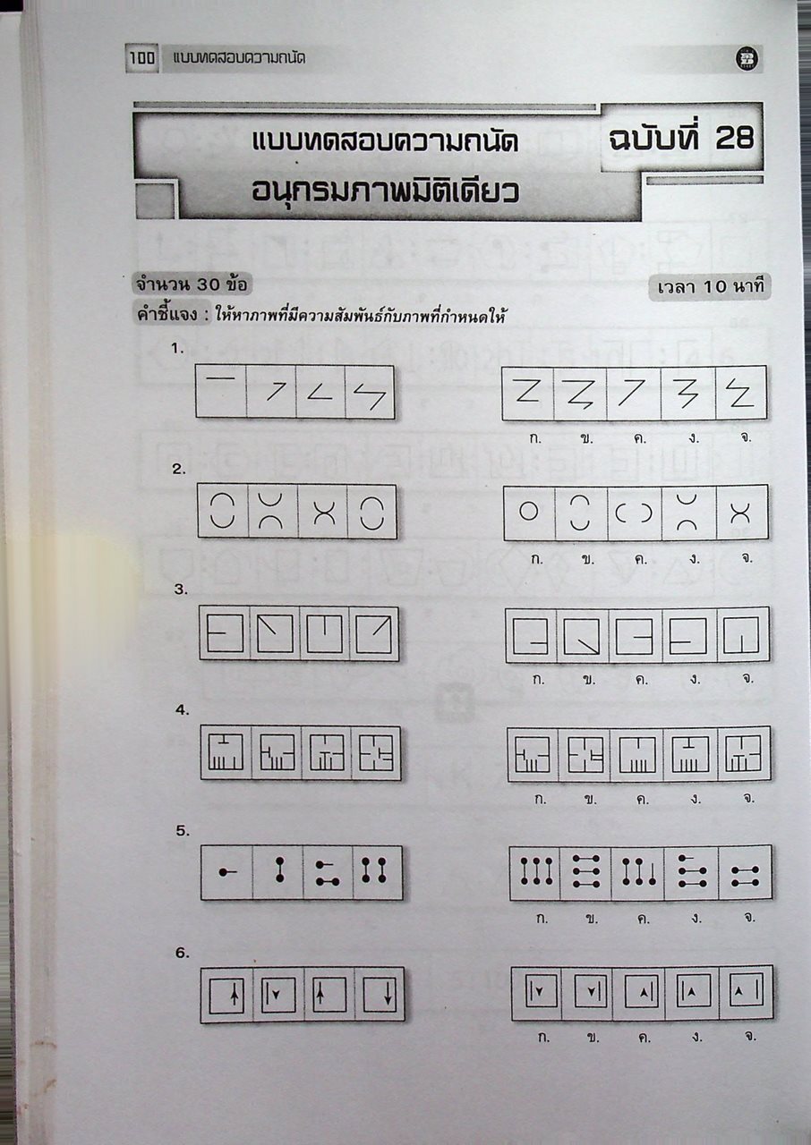 แบบทดสอบความถนัด GAT SAT